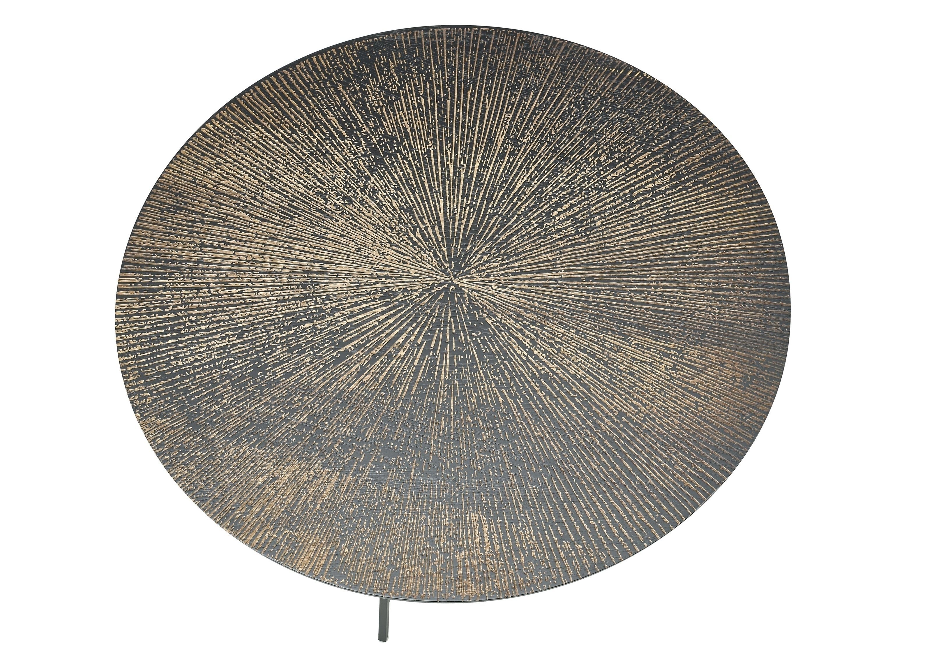 Stolkom Sp.z.o.o. Couchtisch in braun, schwarz, MDF und Metall - 40x75cm (H günstig online kaufen