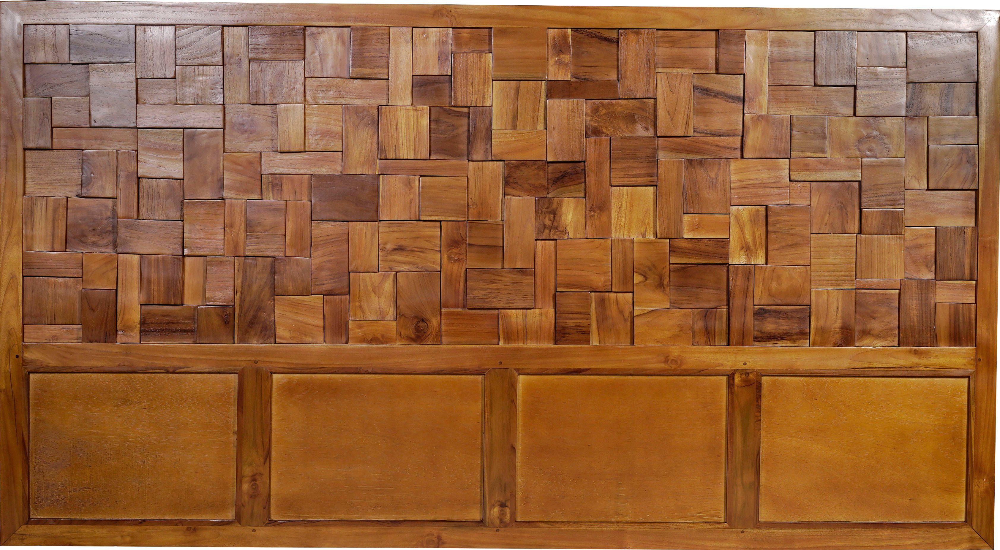 SIT Boxspringbett, Mit Holz-Mosaik-Kopfteil