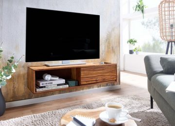 KADIMA DESIGN Lowboard TV-Kommode aus Sheeshamholz, Stilvoll, praktisch, robust