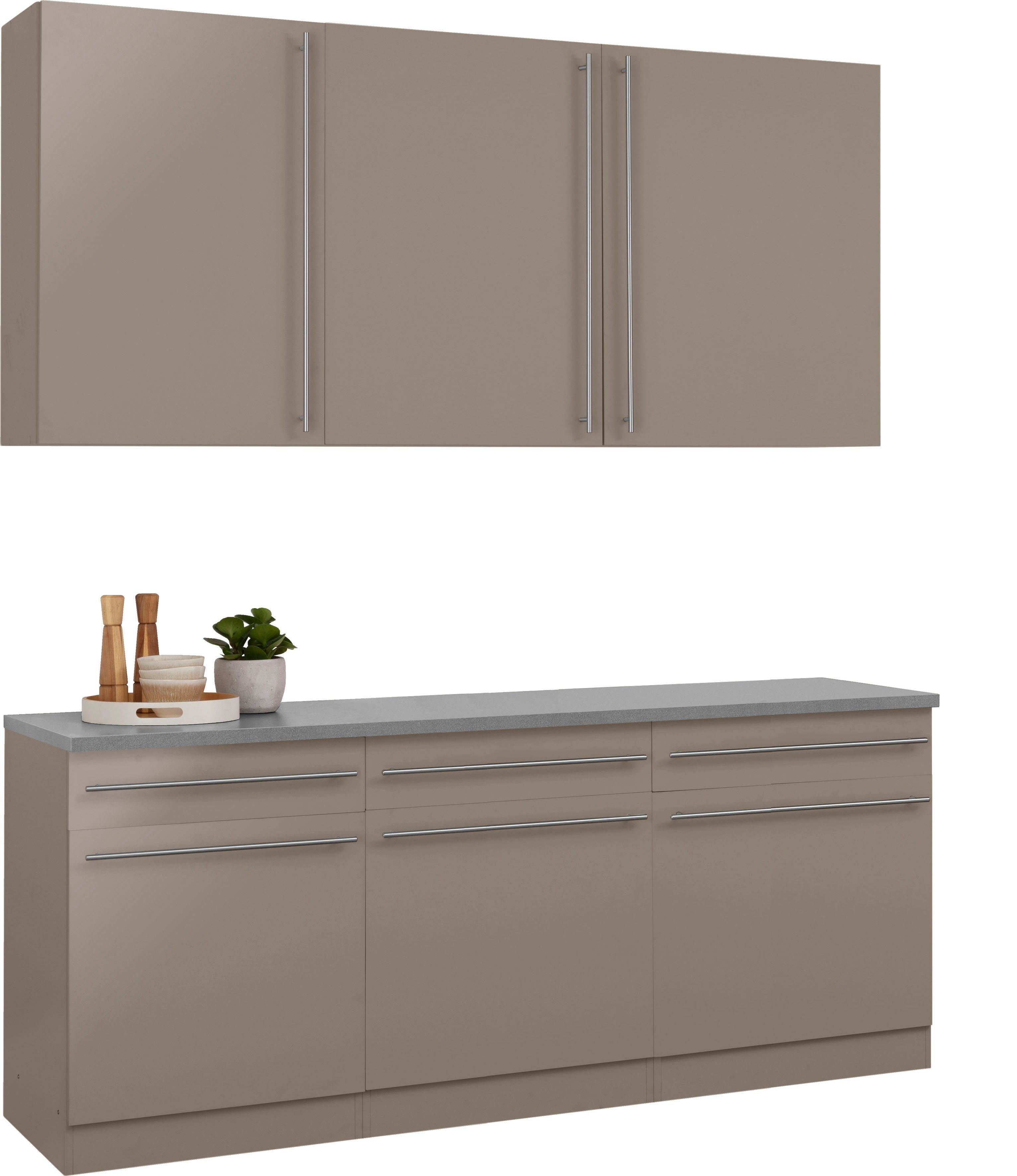 wiho Küchen Küche Chicago, ohne E-Geräte, Breite 180 cm