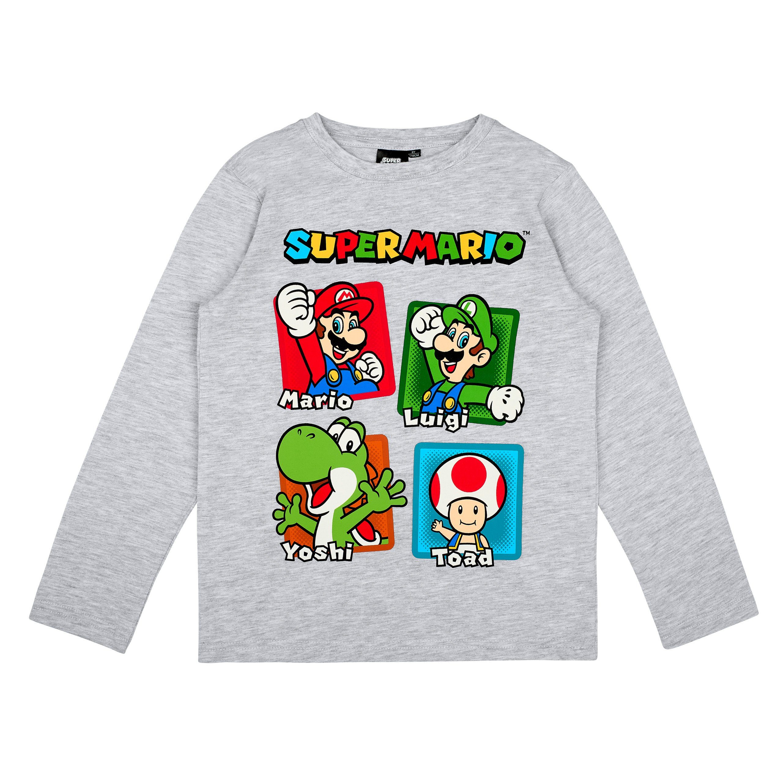 Super Mario Langarmshirt Super Mario Langarmshirt