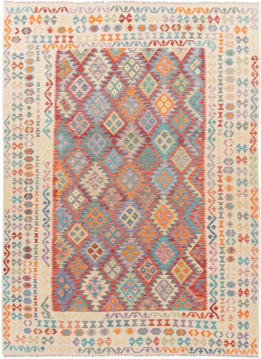 Orientteppich Kelim Afghan 255x342 Handgewebter Orientteppich, Nain Trading, rechteckig, Höhe: 3 mm