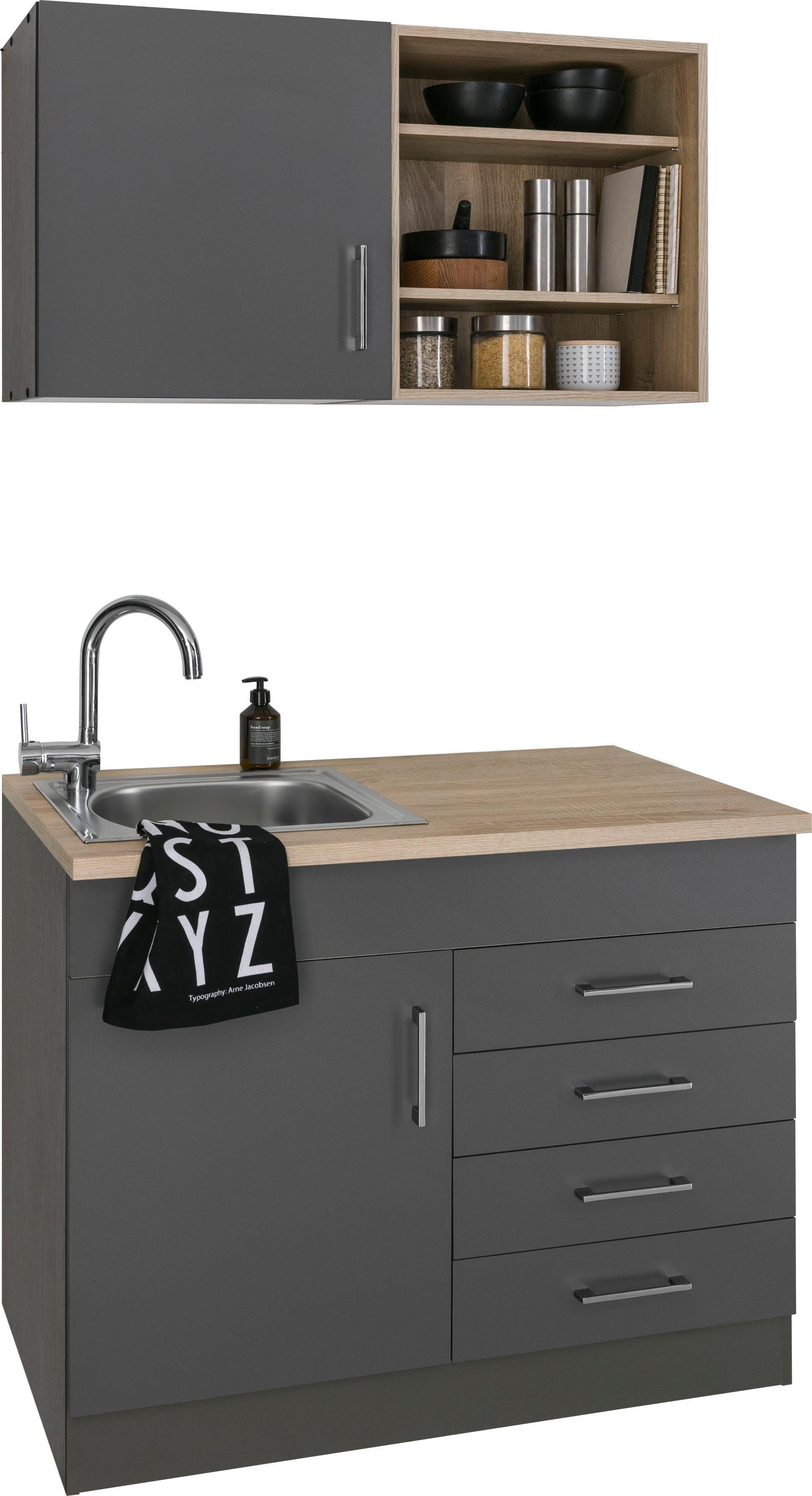 KOCHSTATION Pantryküche KS-Mali, Breite 100 cm, wahlweise mit E-Geräten günstig online kaufen