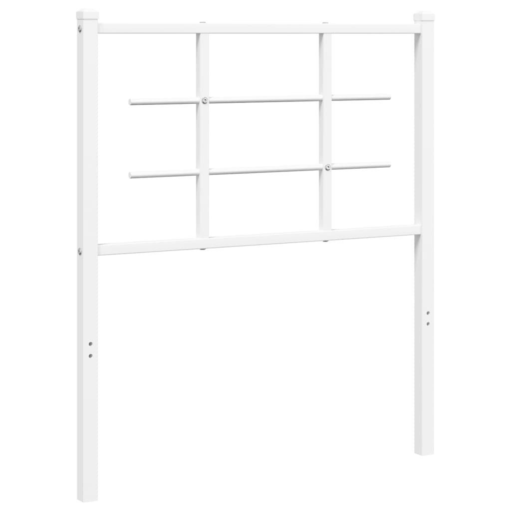 vidaXL Bett Ersatz-Kopfteil Metall Weiß 75 cm (1-tlg)