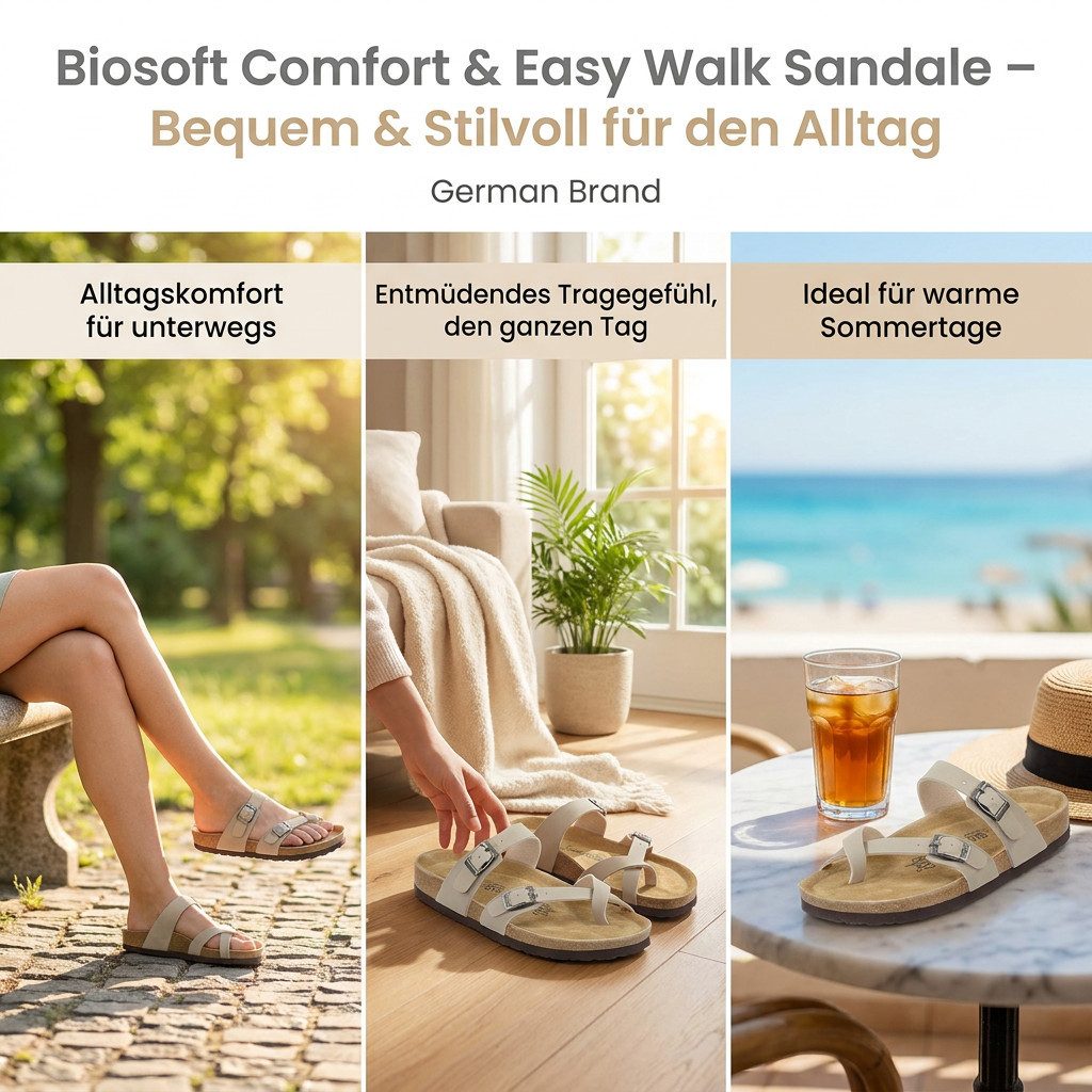 Biosoft Comfort & Easy Walk Zehenkreuzer Sandale – Bild 4 von 5