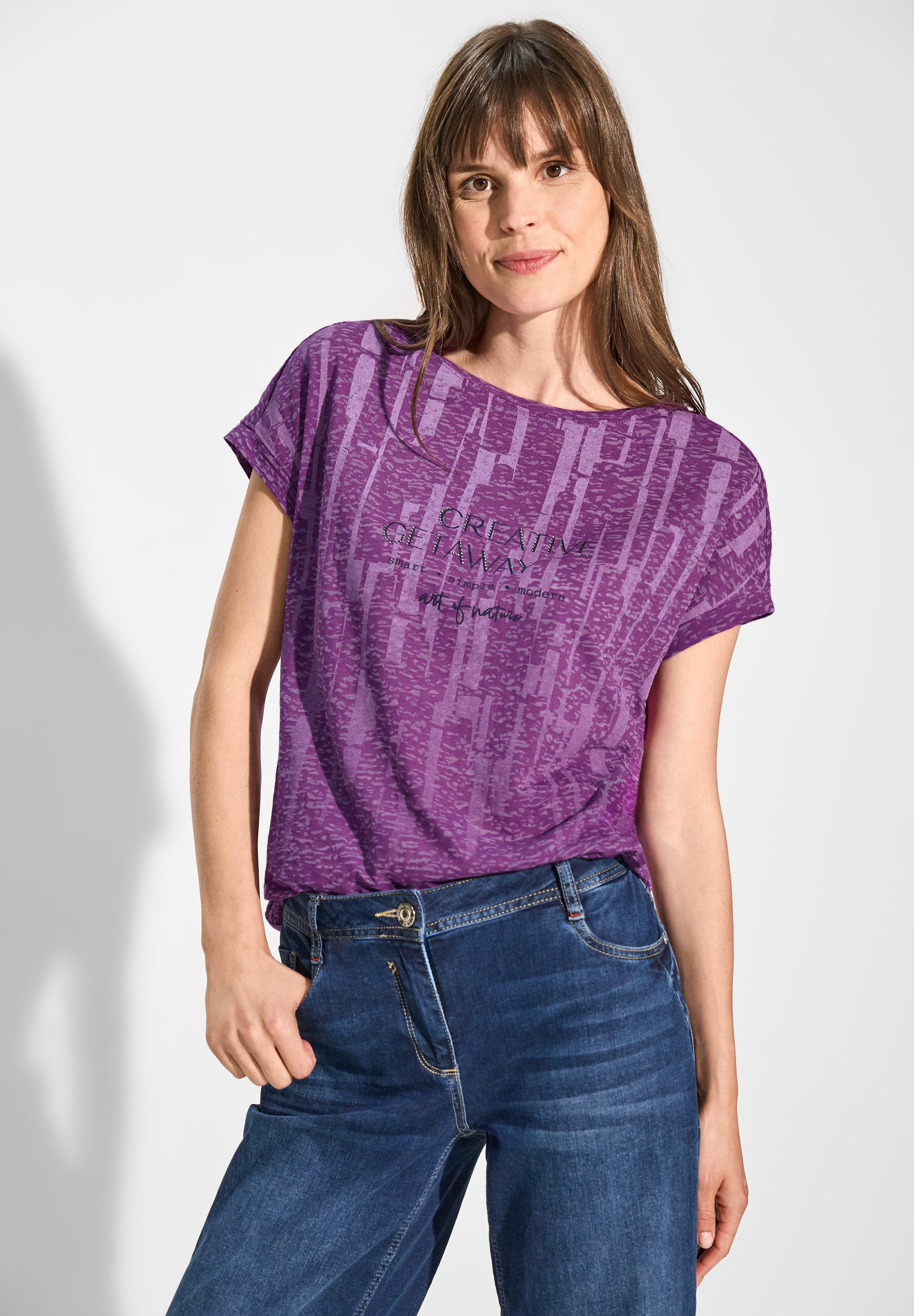 CECIL T-Shirt mit U-Boot-Ausschnitt