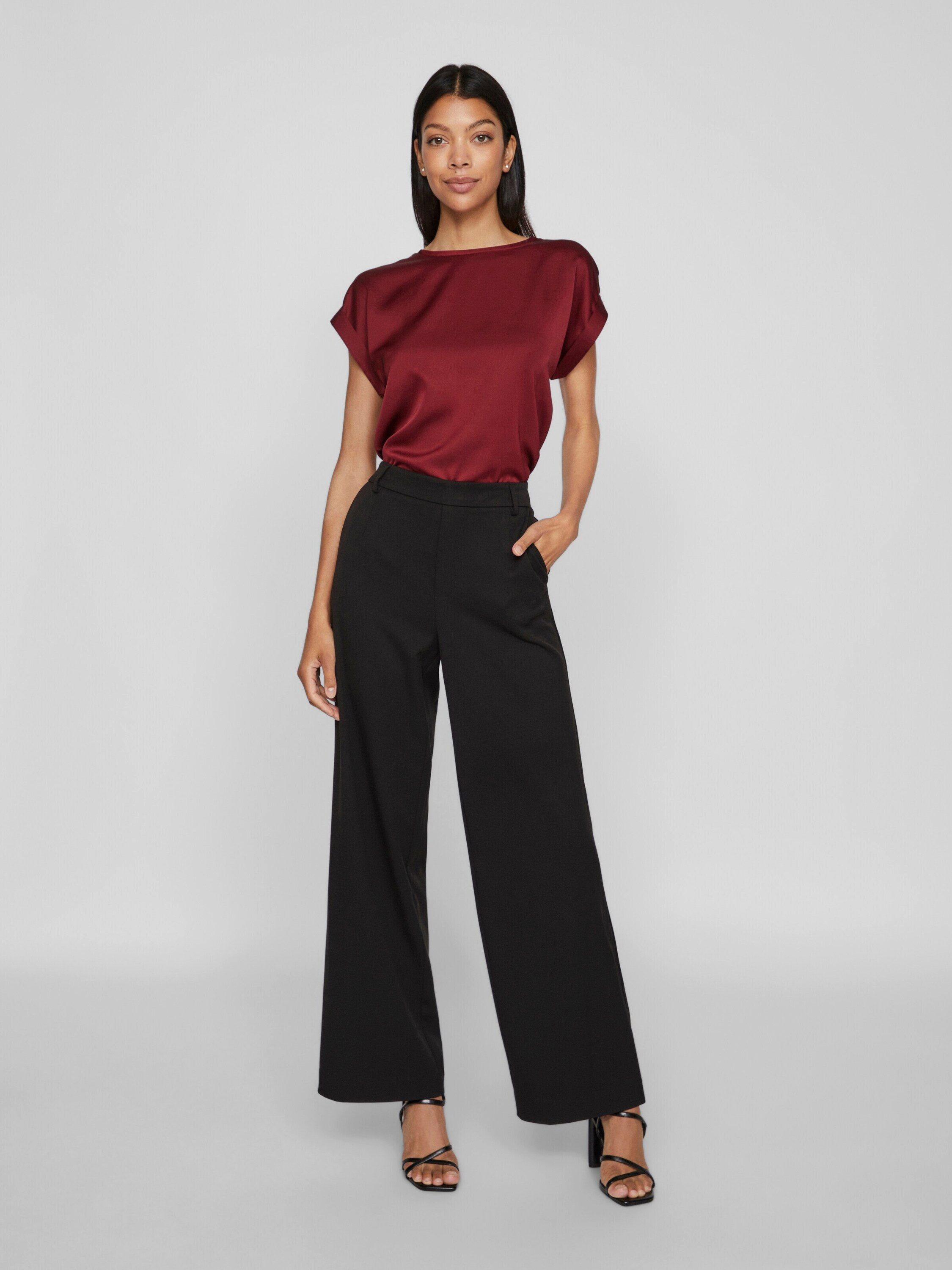 Vila T-Shirt VIEllette (1-tlg) Plain/ohne Details – Bild 3 von 5