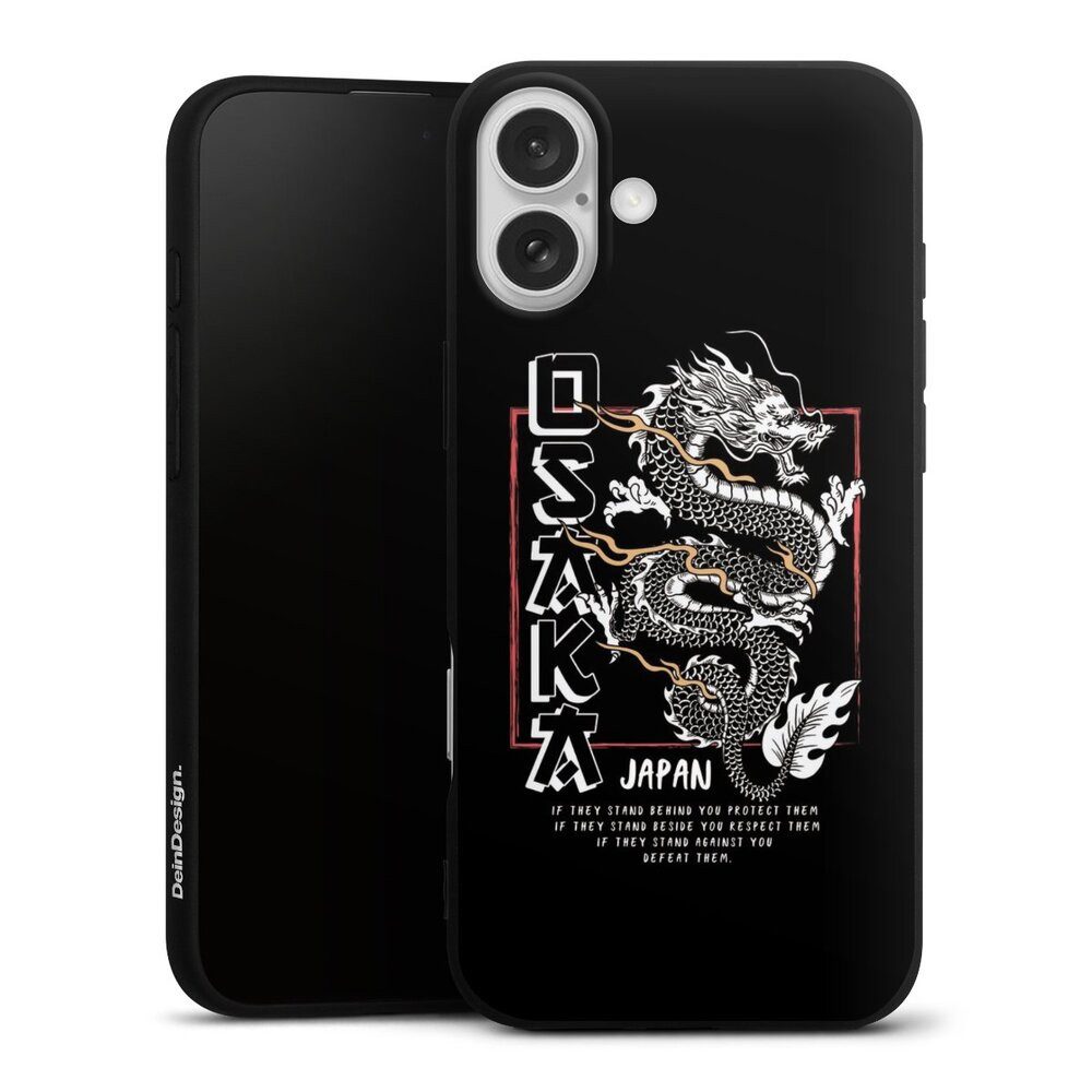 DeinDesign Handyhülle Japan Drache Meer Osaka Dragon, Apple iPhone 16 Plus Silikon Hülle Premium Case Handy Schutzhülle