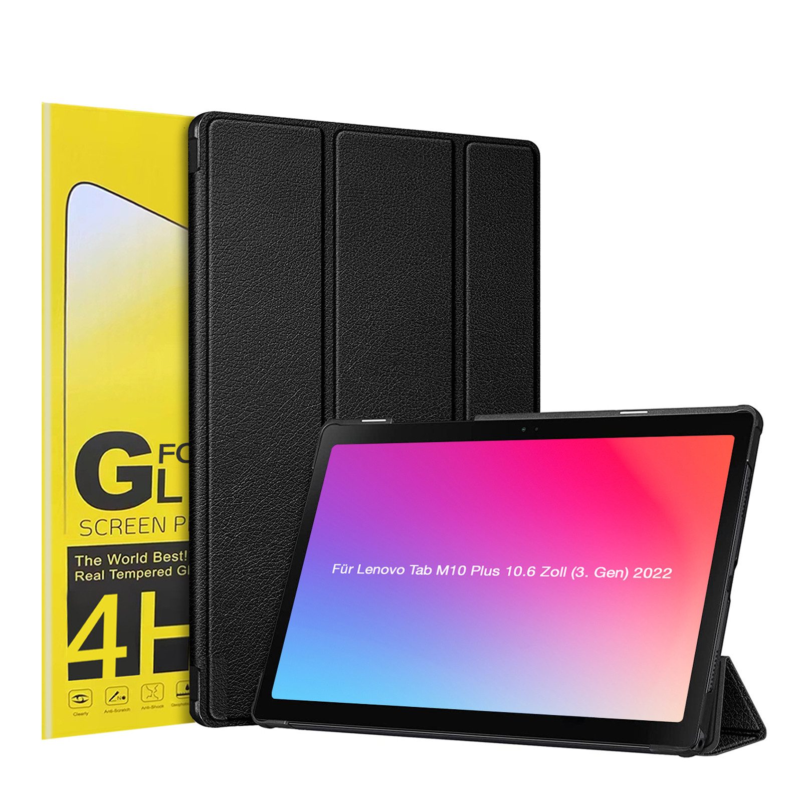 Tec-Expert Tablet-Hülle Tablet Cover Hülle für Lenovo Tab M10 Plus 10,6 Zoll (3.Gen) 2022 10.6 Zoll, 10.6, Schutzhülle Klapphülle Tasche Case