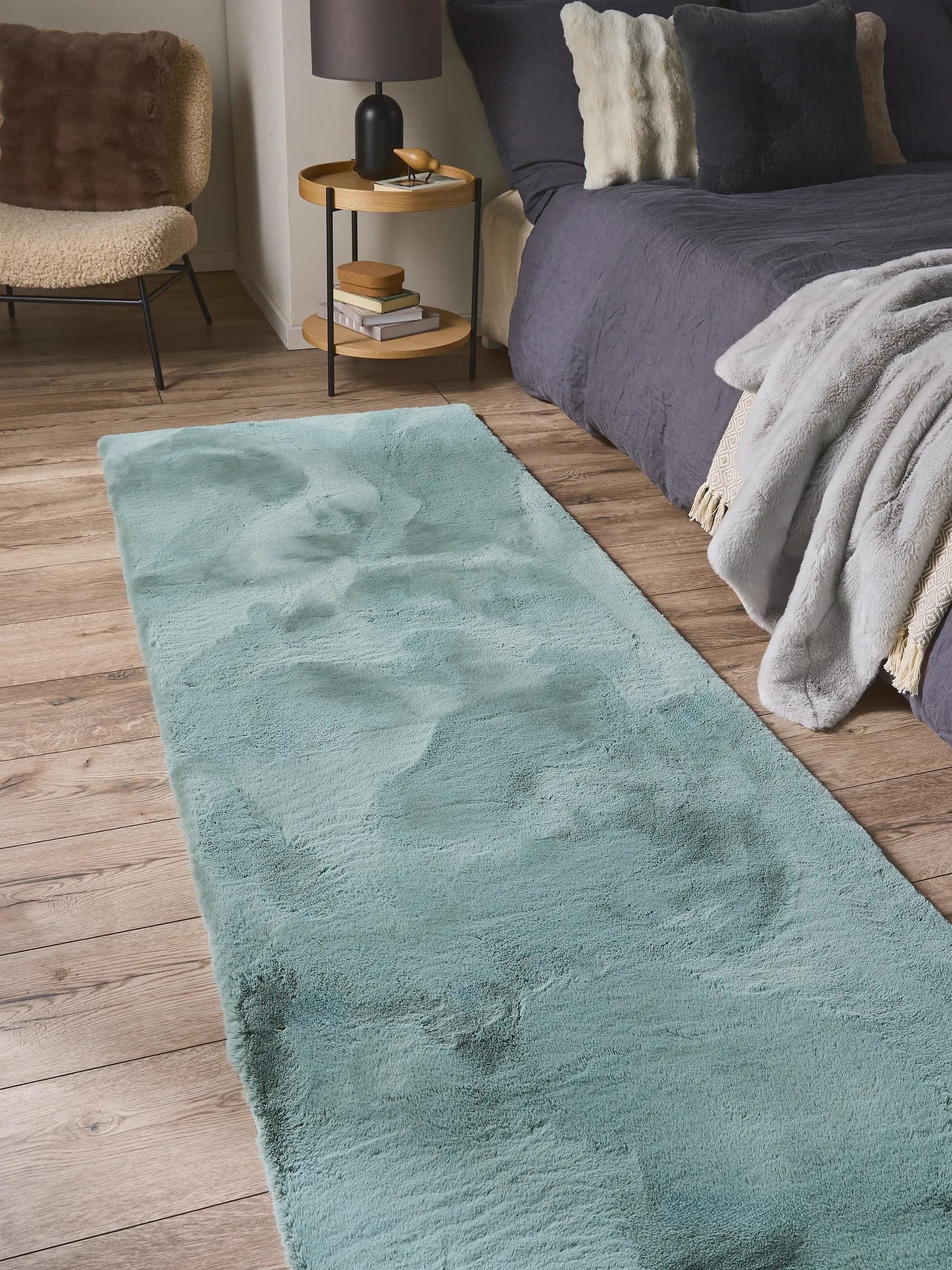 benuta Fellteppich Dave, rechteckig, Höhe: 21 mm, Kunstfaser, Berber, Ethno-Style, Wohnzimmer