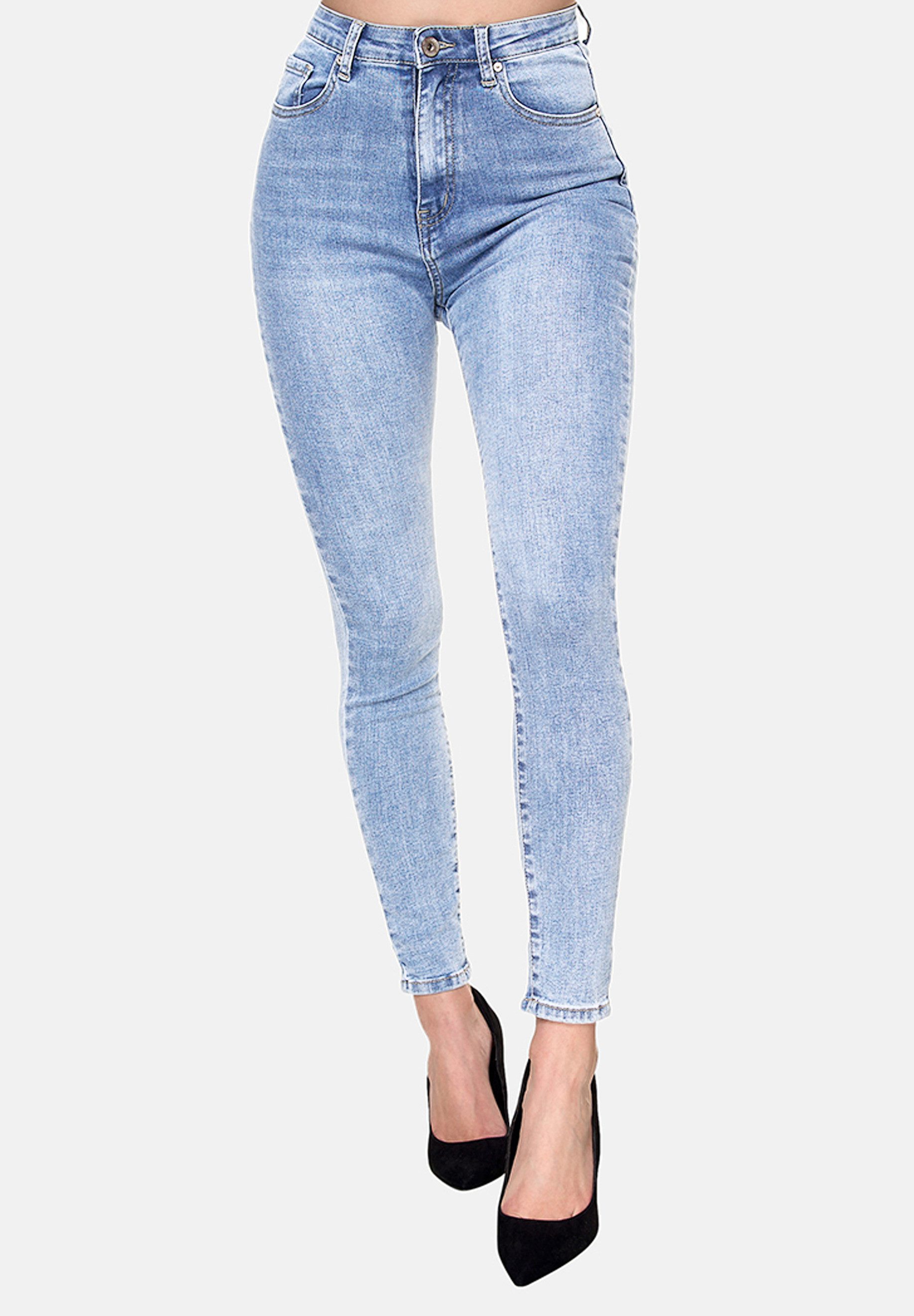 Elara Slim-fit-Jeans – Damen High Waist Skinny Jeans mit Stretch und 5-Pocket-Design