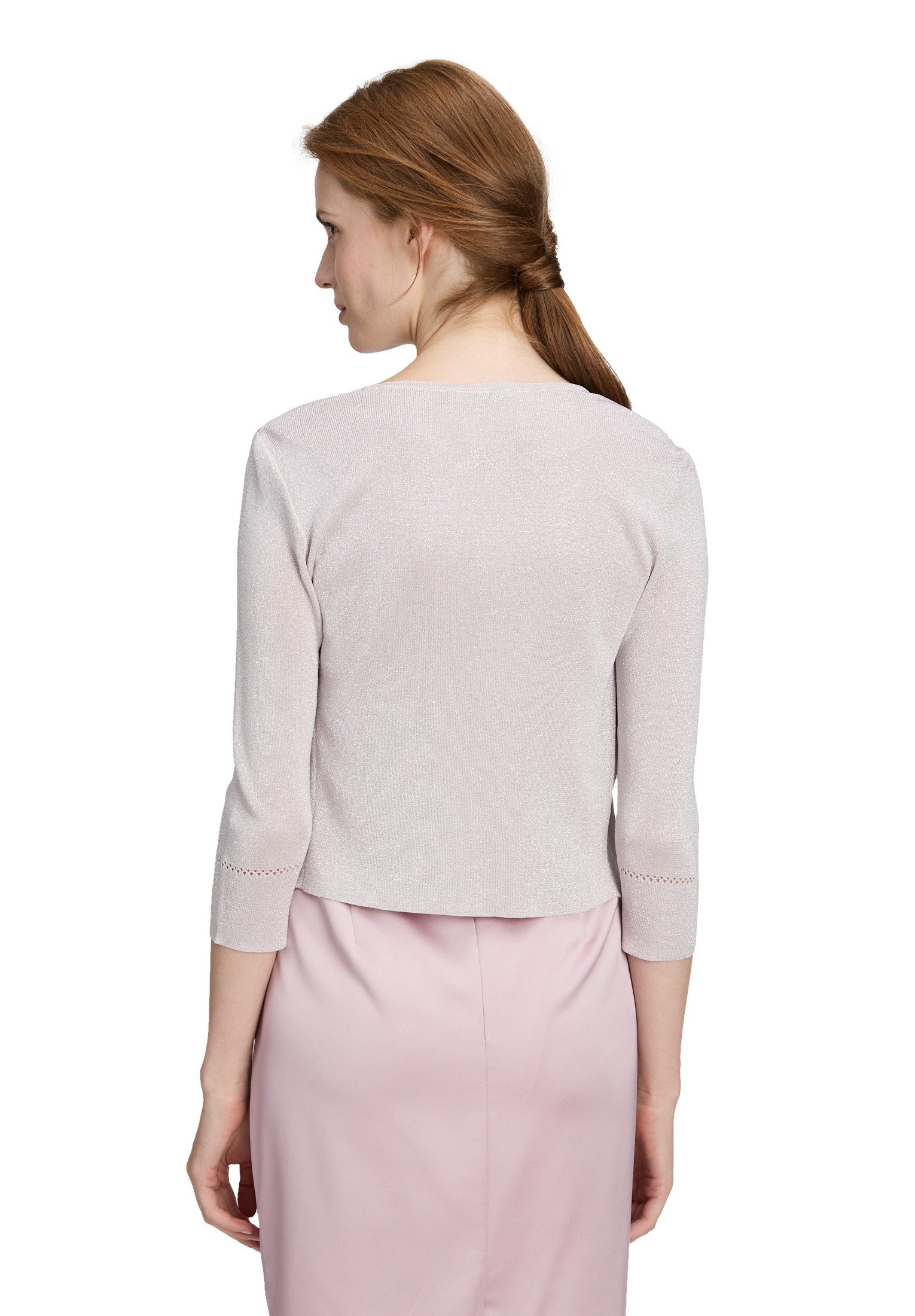 Vera Mont Strickjacke Damen ohne Verschluss (1-tlg) Glitzer