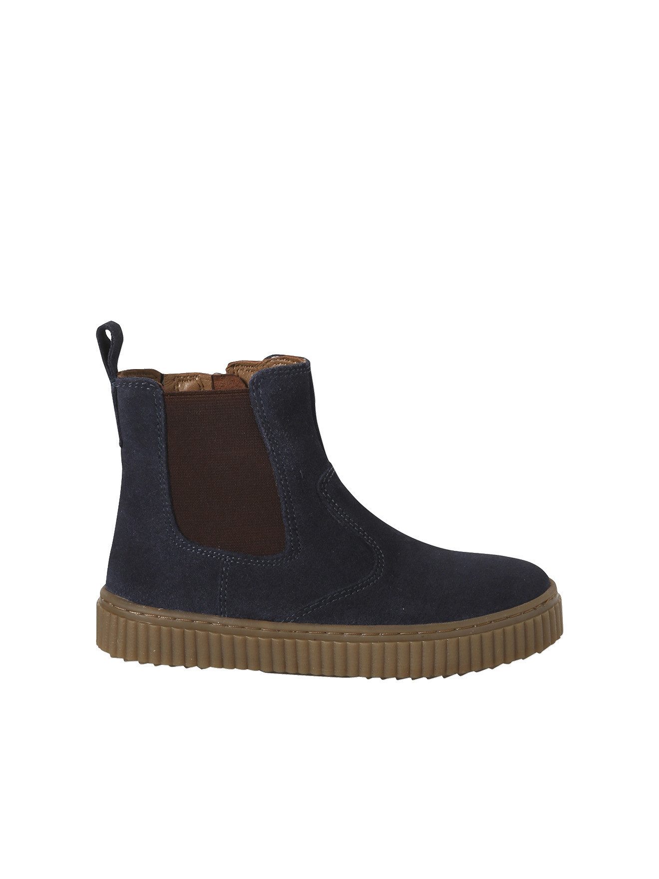 vertbaudet Kinder Chelsea-Boots aus Leder mit Reißverschluss Stiefelette