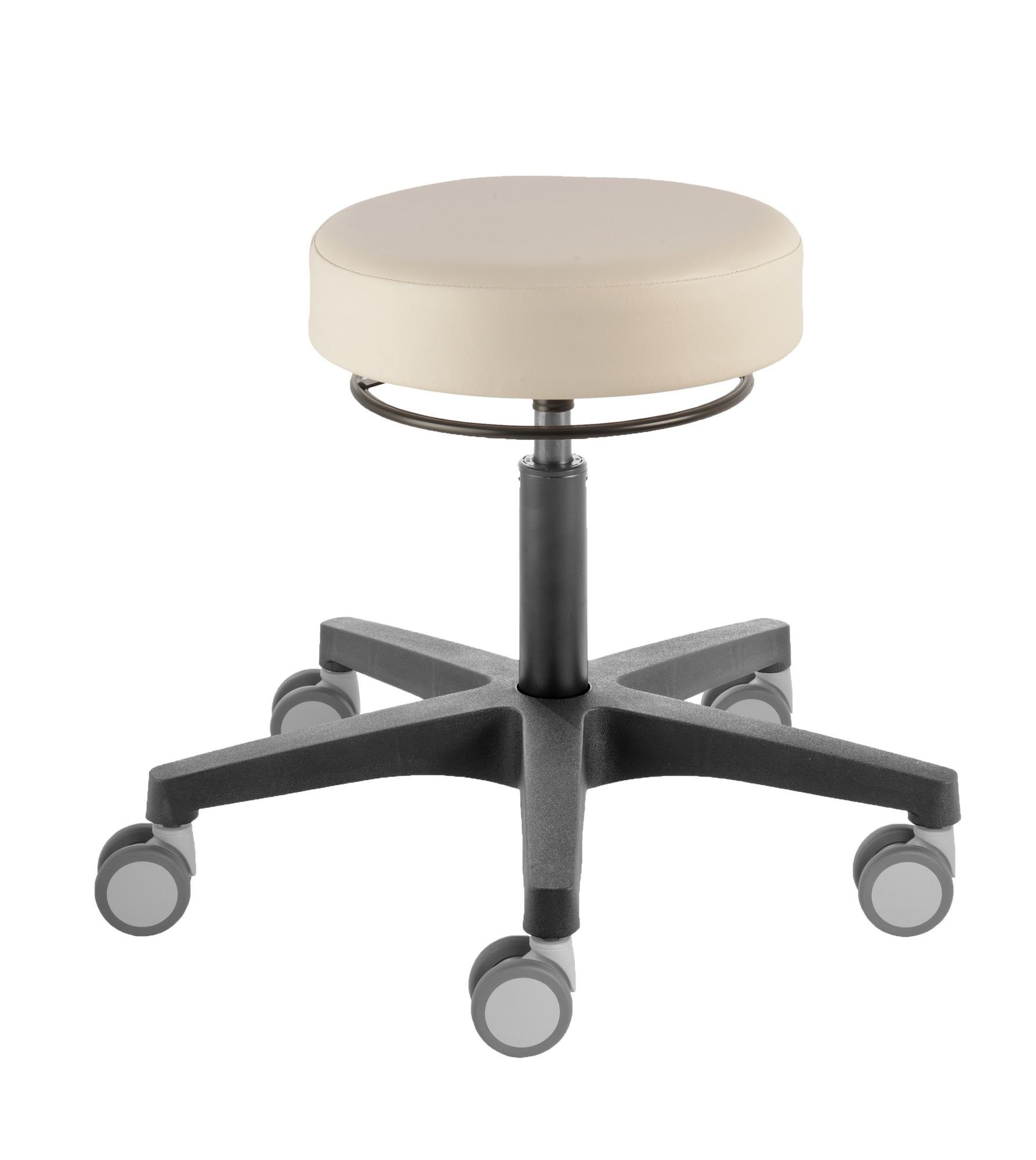 Prova Nova Arbeitshocker Roll- und Drehhocker Poppi® Dijon 4152, Sitzhöhe ca. 48 - 61 cm