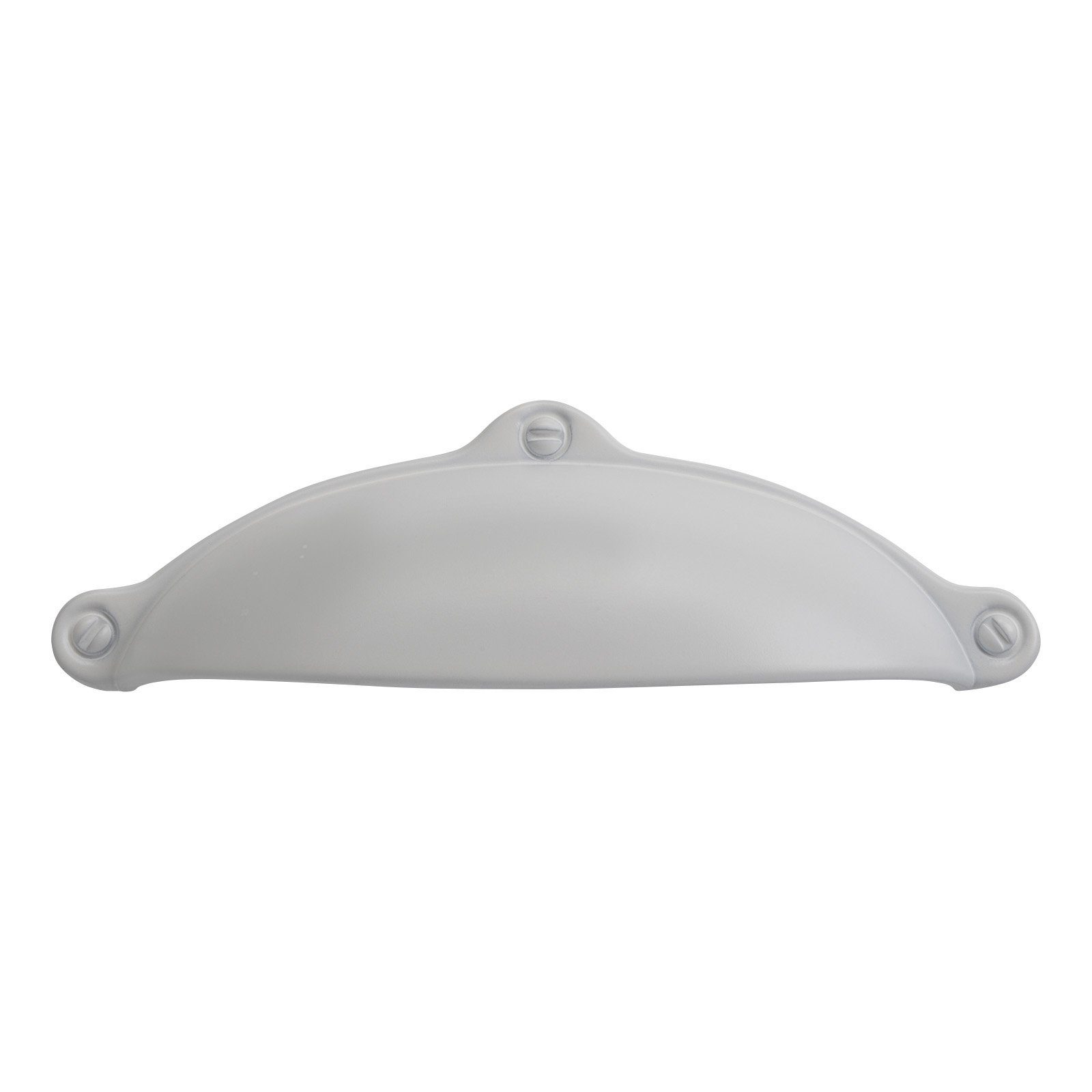 SO-TECH® Möbelgriff Muschelgriff ERIKA BA 64 mm - incl. Schrauben, weiß matt - inkl. Schrauben