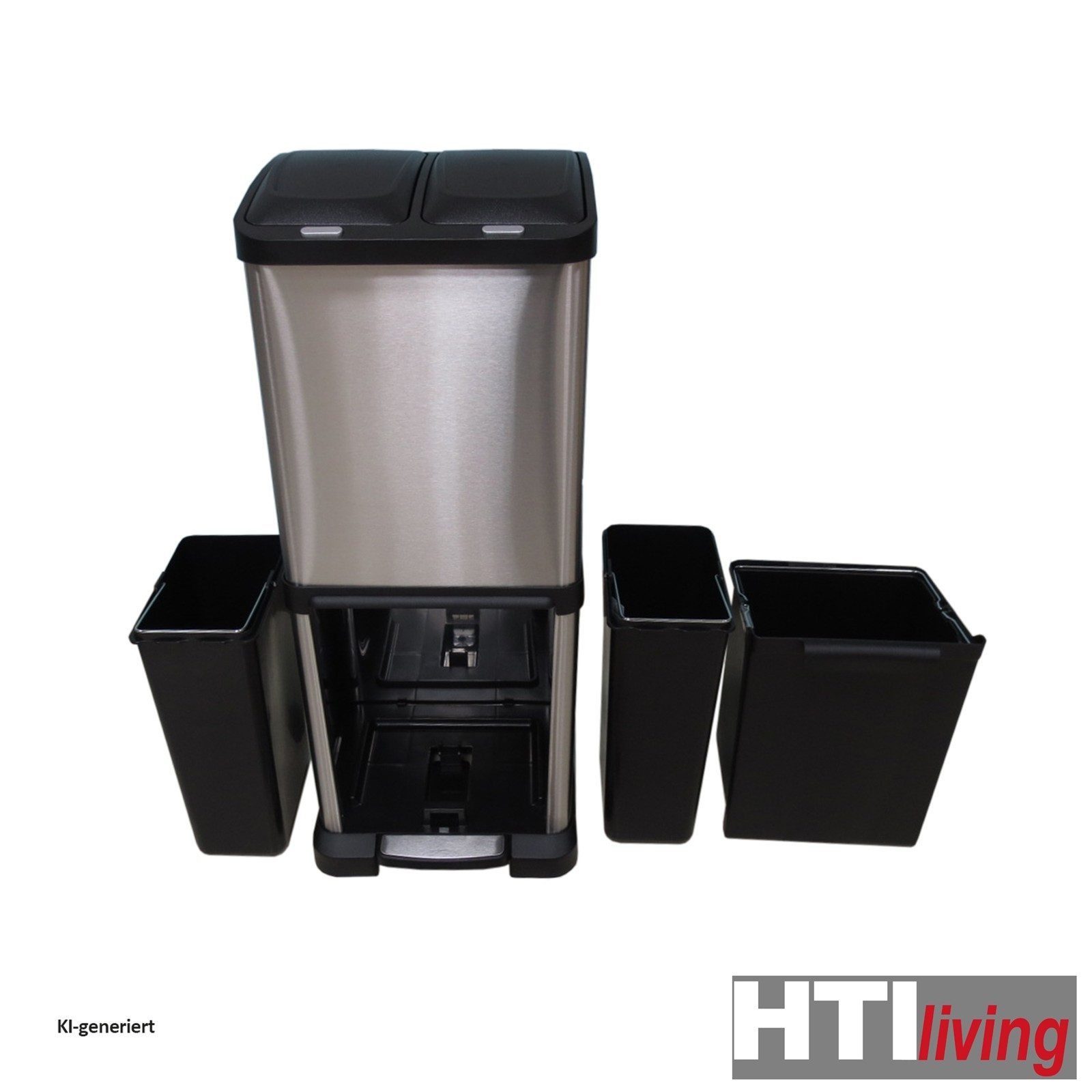 HTI-Living Mülleimer Vivo 2x 8 l + 16 l – Bild 4 von 4