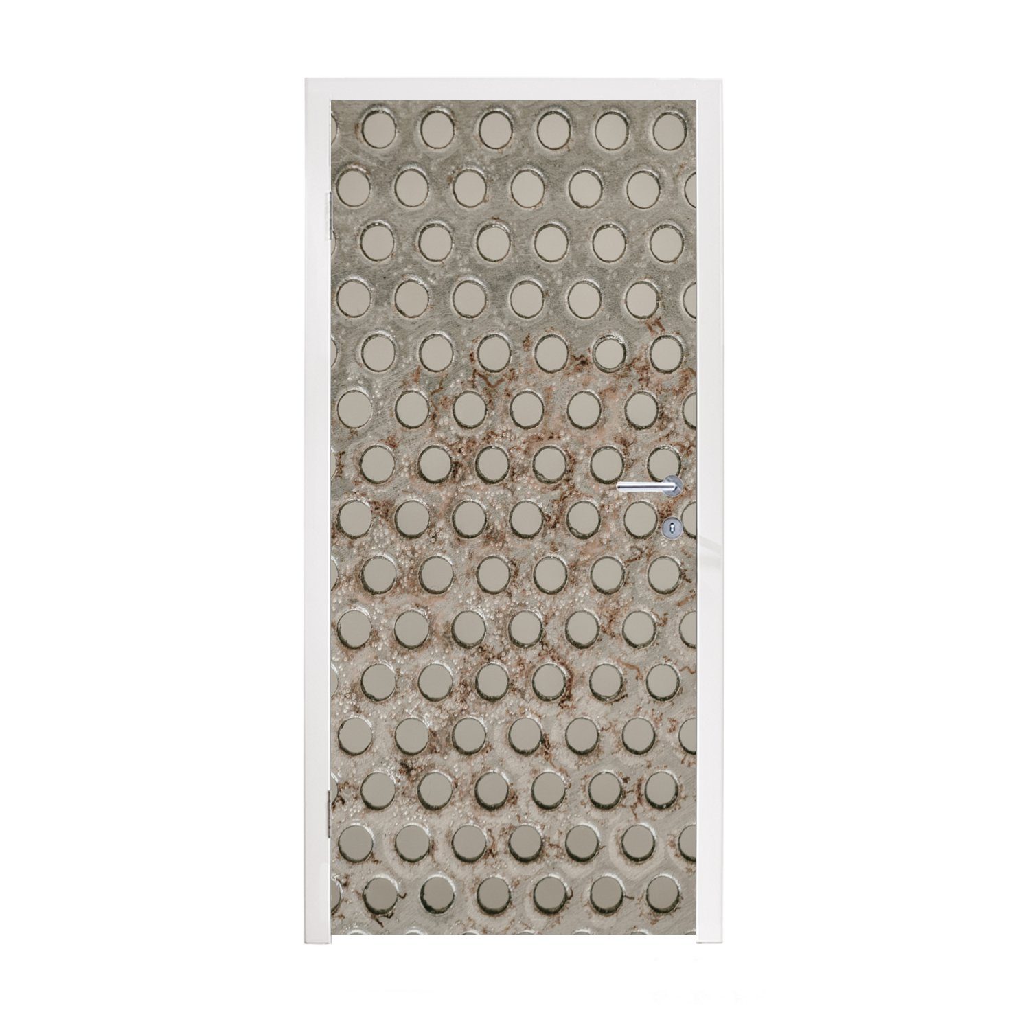 MuchoWow Türtapete Rost - Bolzen - Eisen, Matt, bedruckt, (1 St), Fototapete für Tür, Türaufkleber, 75x205 cm