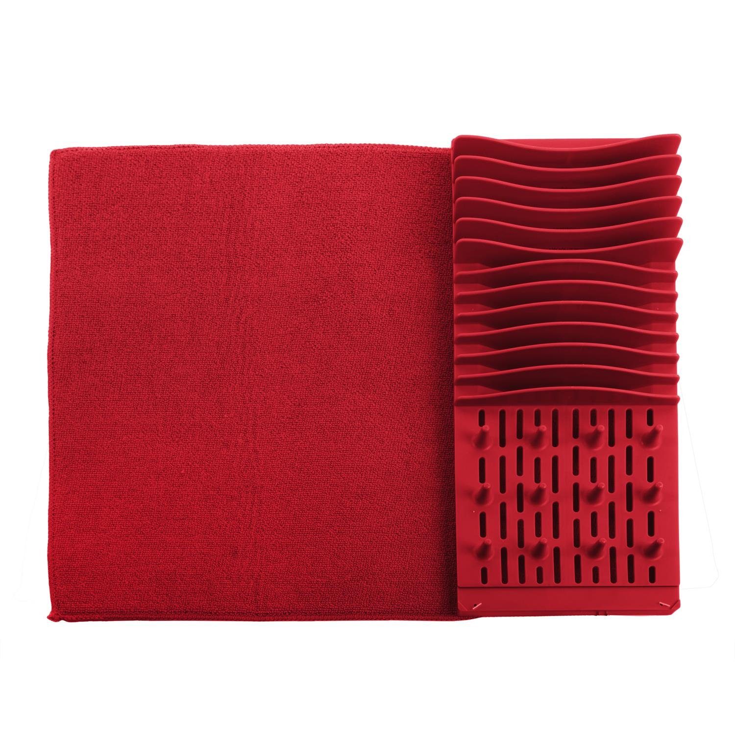 JE CHERCHE UNE IDEE Abtropfmatte Abtropfgestell Maxi 59,5x45x4cm Geschirrständer Modulare Stützposition, Geschirr-Matte Geschirrabtropfständer