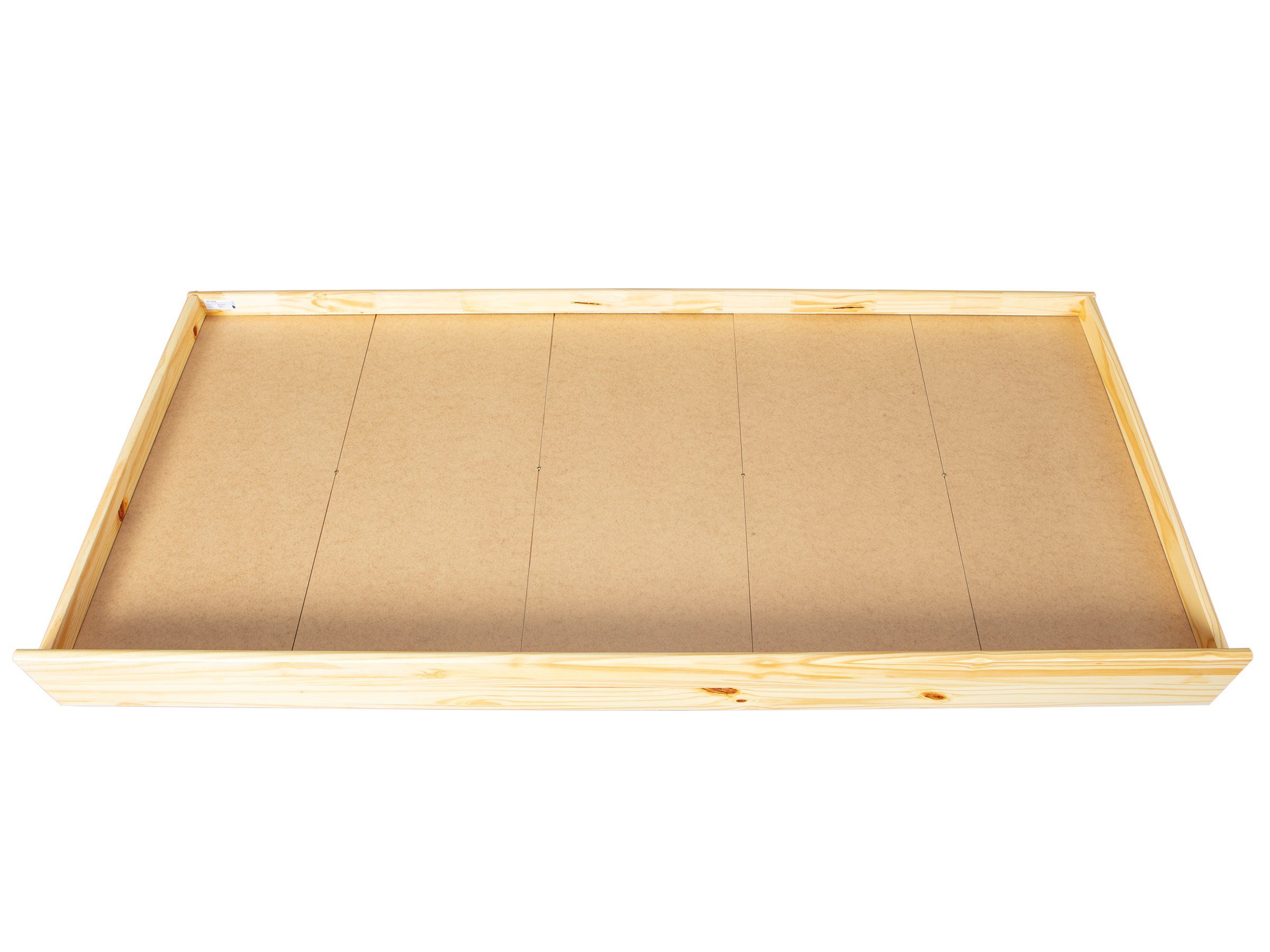 Inter Link Bettschubkasten LATI 200, aus Massivholz, natur lackiert, für 200 cm lange Betten
