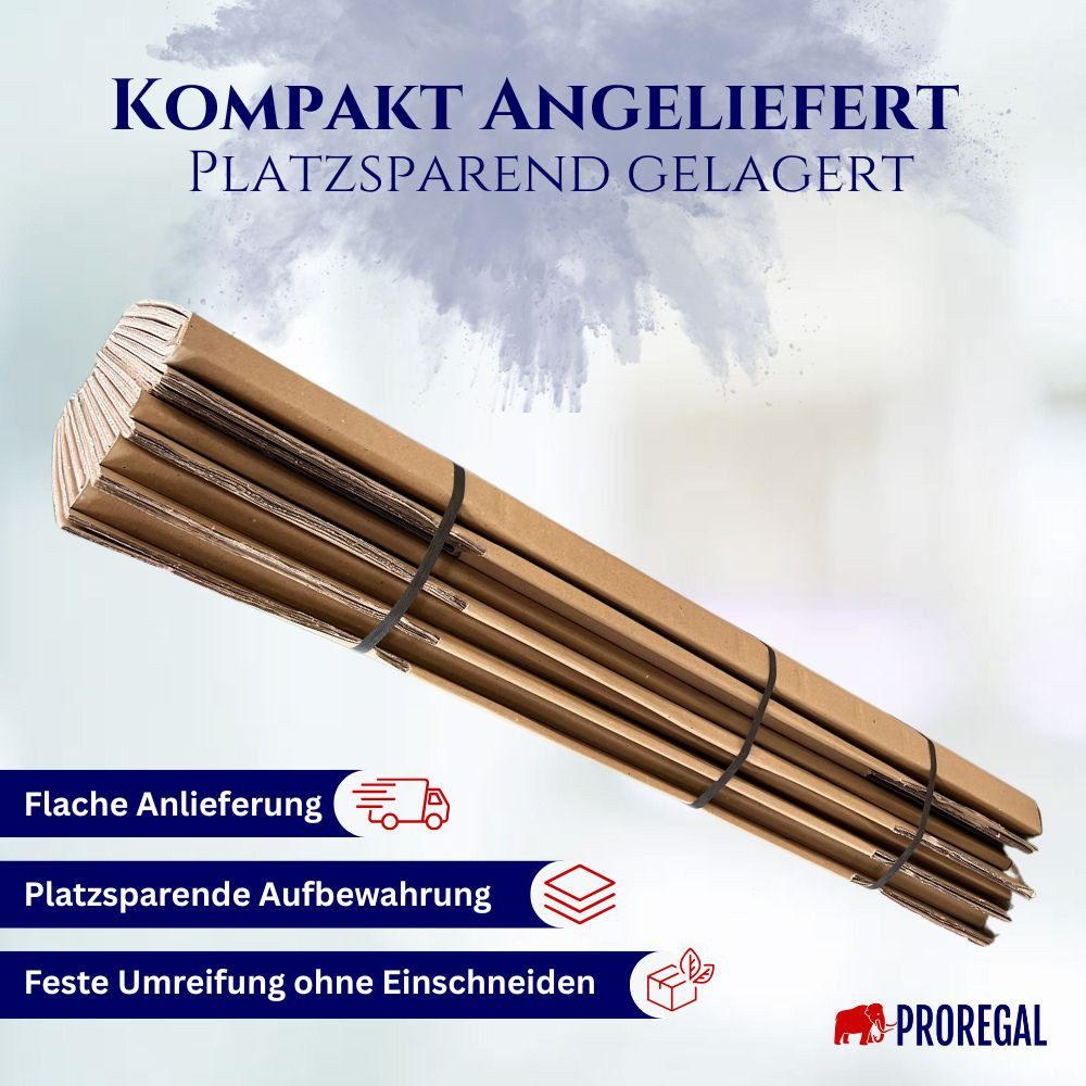 PROREGAL® Versandkarton 2-wellig LxBxH 1200x600x310mm belastbar bis 30kg Postversand, Robuster Versandkartons Faltkarton Postversand Paketversand – Bild 4 von 5