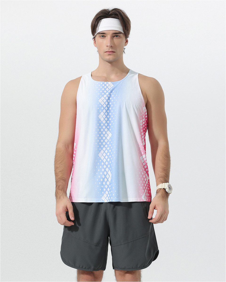 YOUTHUP Tanktop Herren Colorblock Tanktop – rundhals, schnell trocknend, leicht