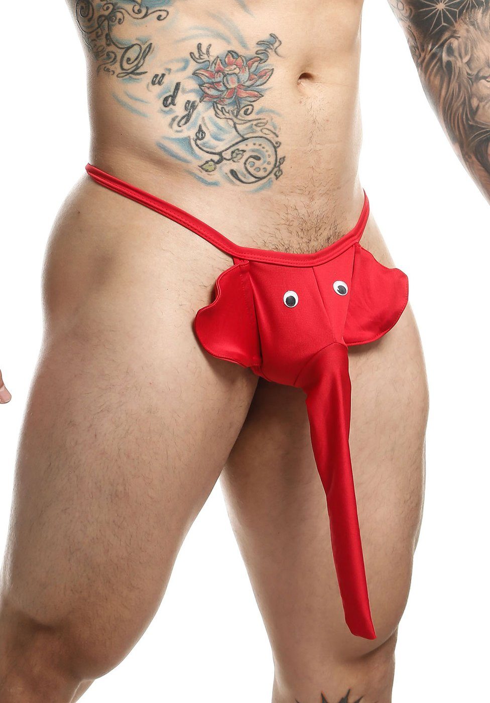 MOB Eroticwear String Elefanten String mit langem Rüssel - rot