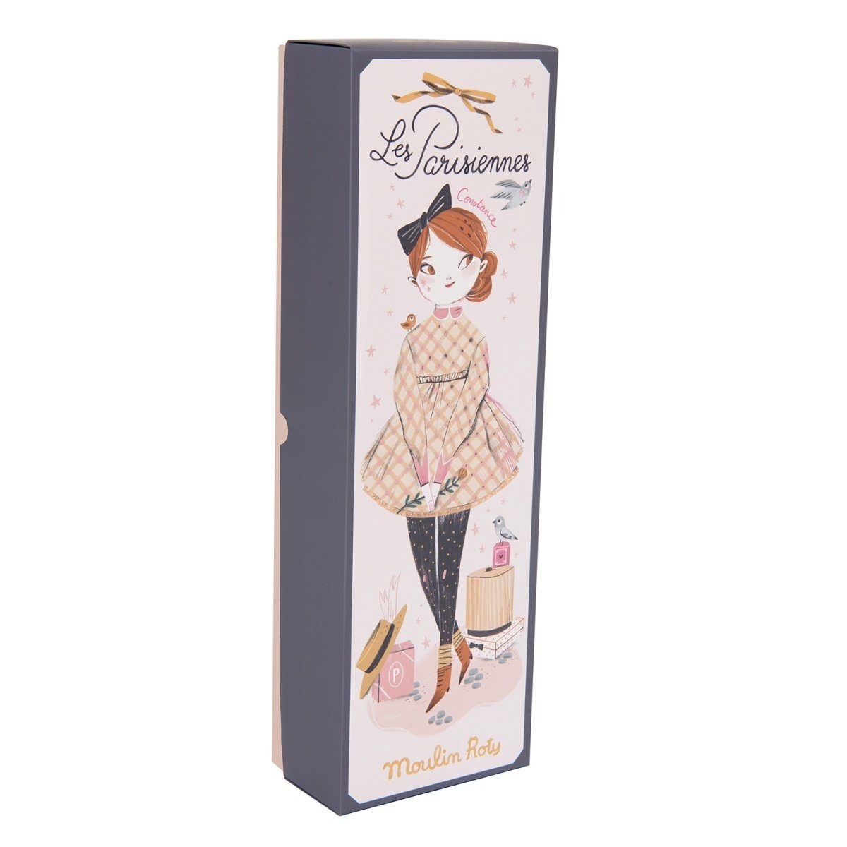 Moulin Roty Stoffpuppe Puppe Madame Constance 47cm Blümchenkleid + Geschenkbox
