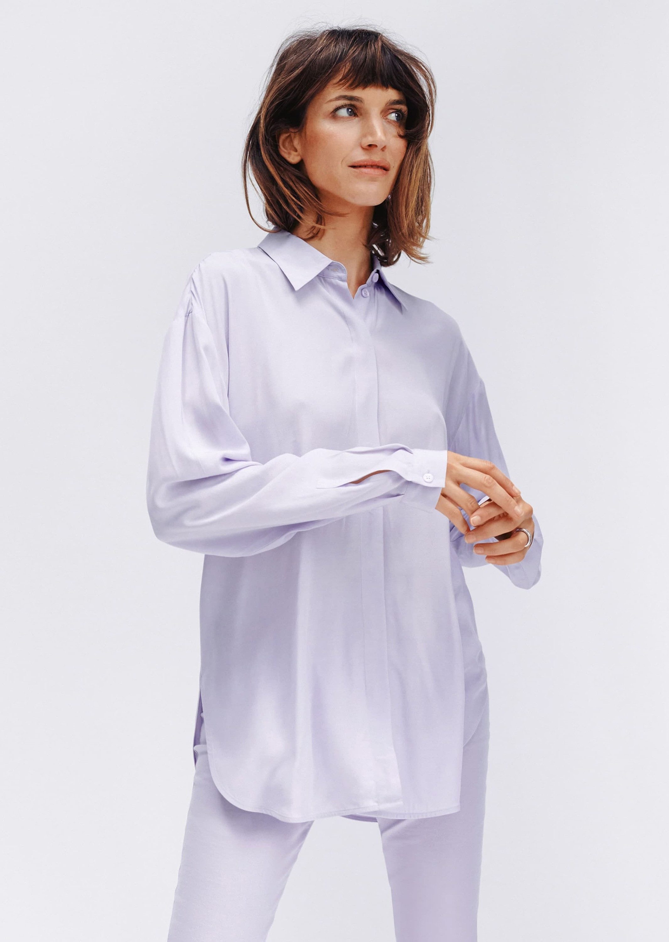 MADELEINE Hemdbluse Viskose-Hemd mit raffiniert geknotetem günstig online kaufen