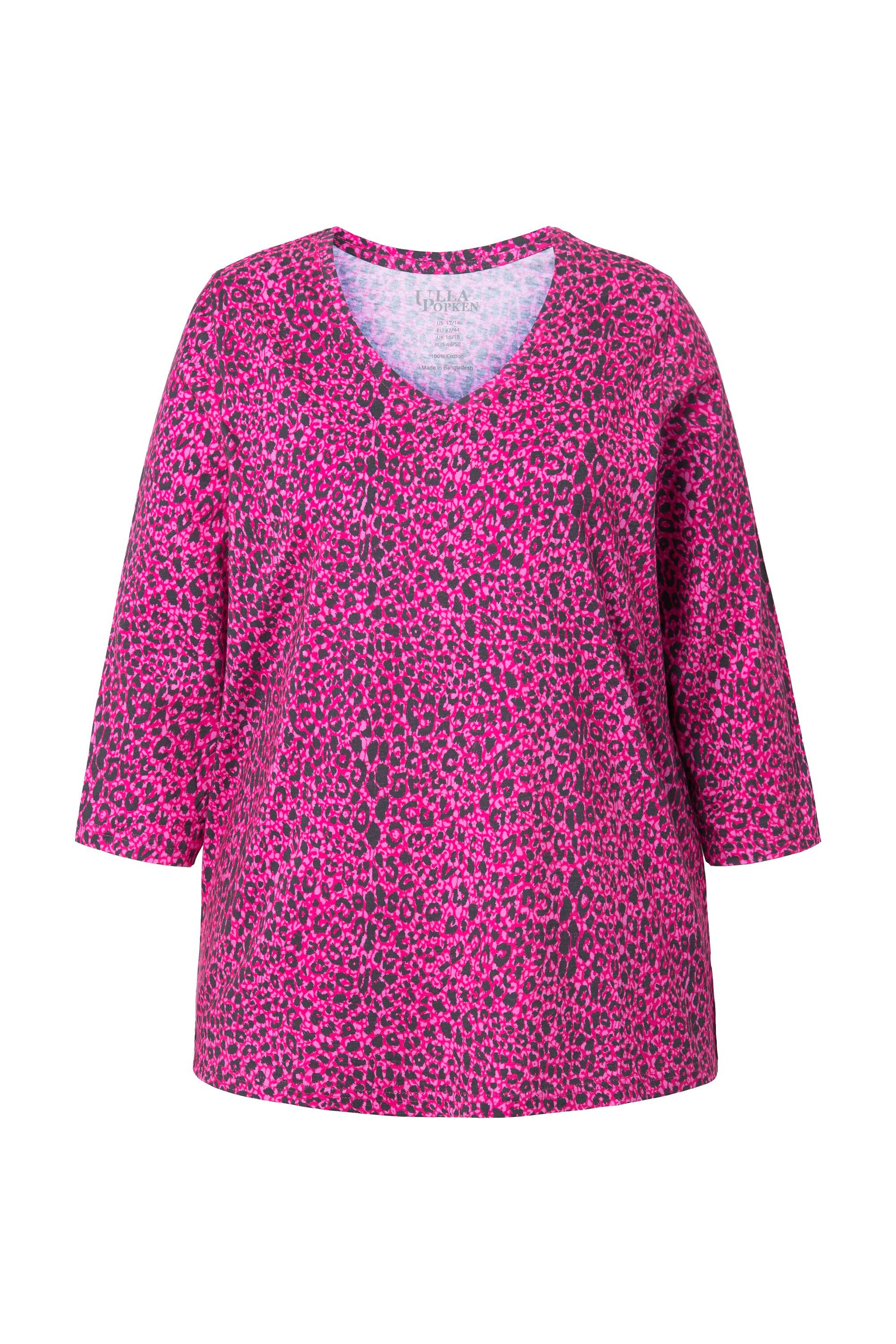 Ulla Popken Longshirt Longshirt A-Linie V-Ausschnitt günstig online kaufen