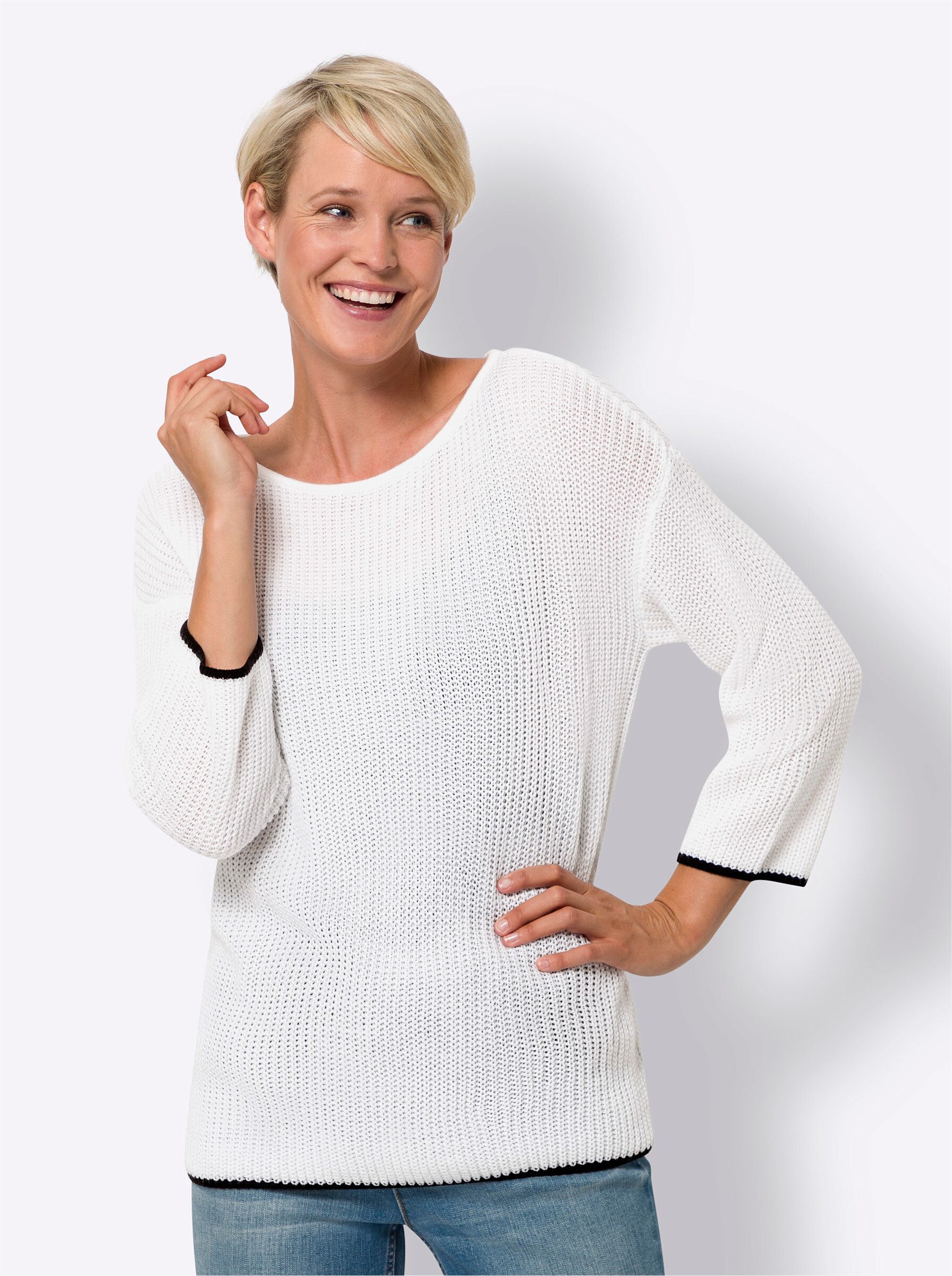 Classic Basics Strickpullover "Ajour-Pullover" günstig online kaufen