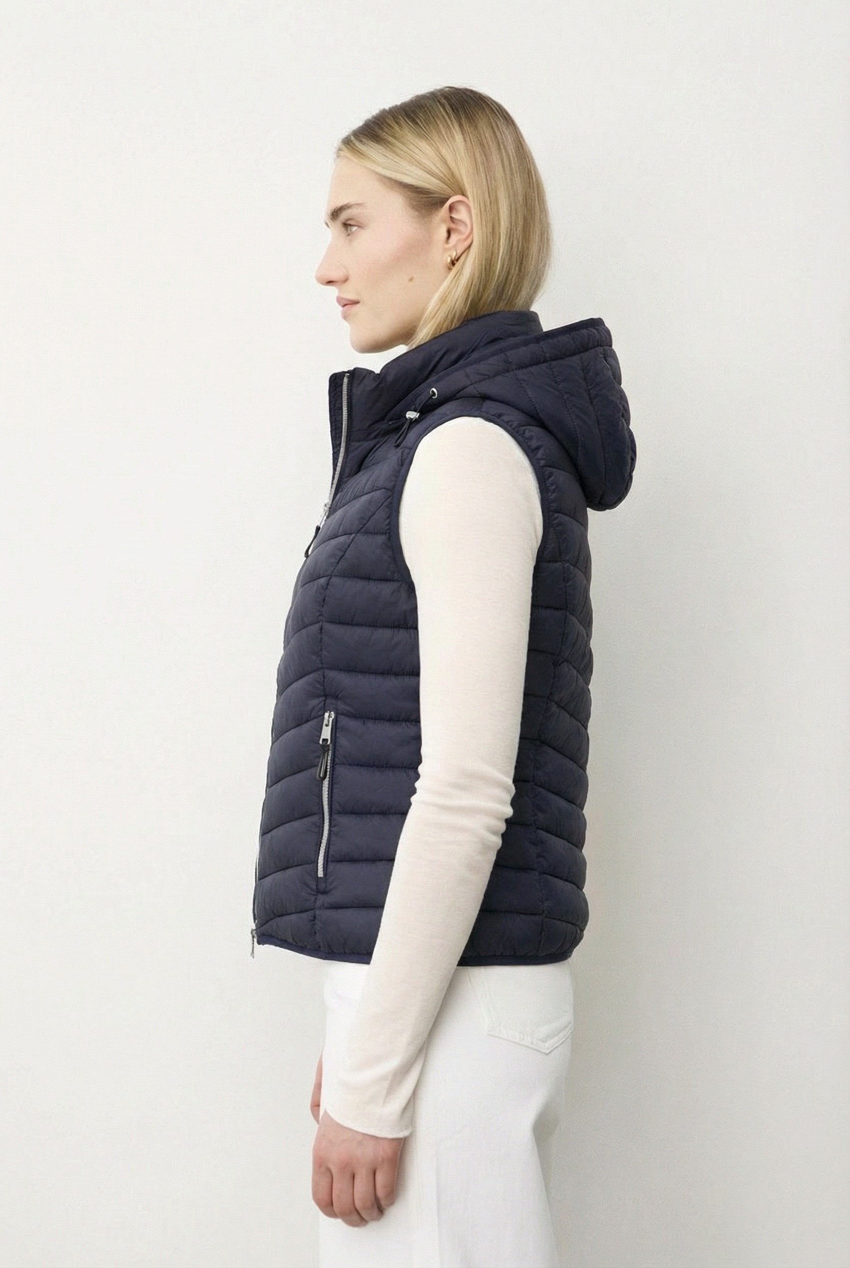 ONUA Steppweste leichte Damenweste mit abnehmbarer Kapuze, Frühlingsweste oder Gilet