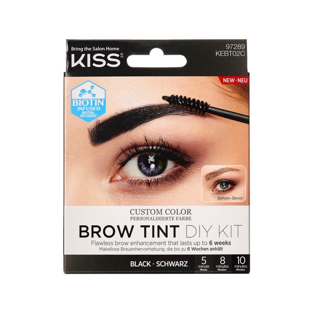 Kiss Augenbrauen-Stift Brow Tint Diy Kit Augenbrauen Set 20ml