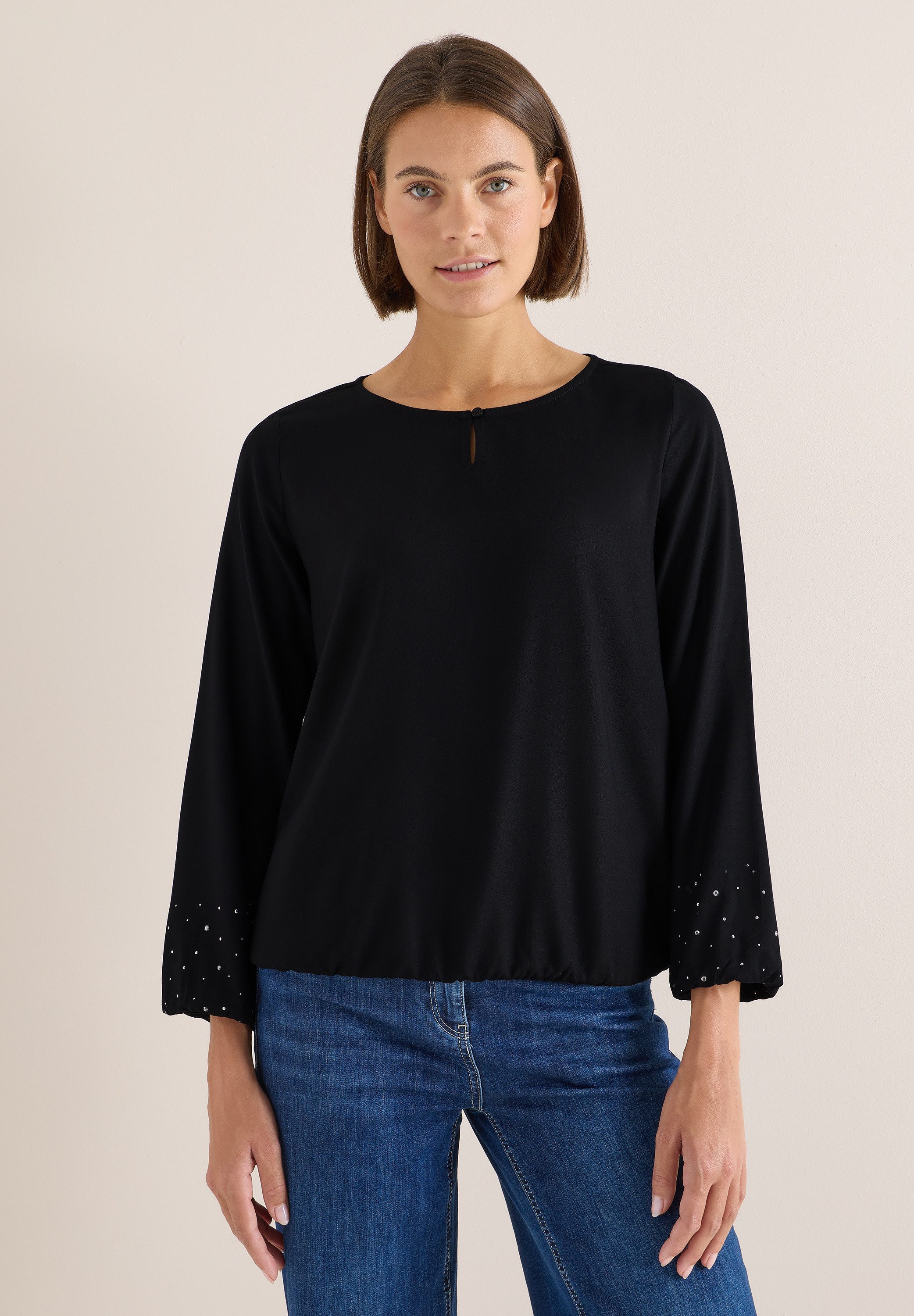 CECIL Langarmbluse aus softer Viskose günstig online kaufen