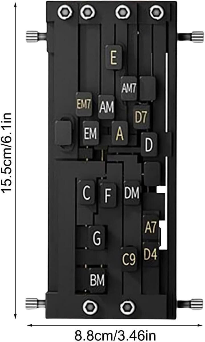 FELIXLEO Westerngitarre Gitarren Akkord Trainer Hilfe für Akkorde Akkordwechsler Lernsystem, 1-St.