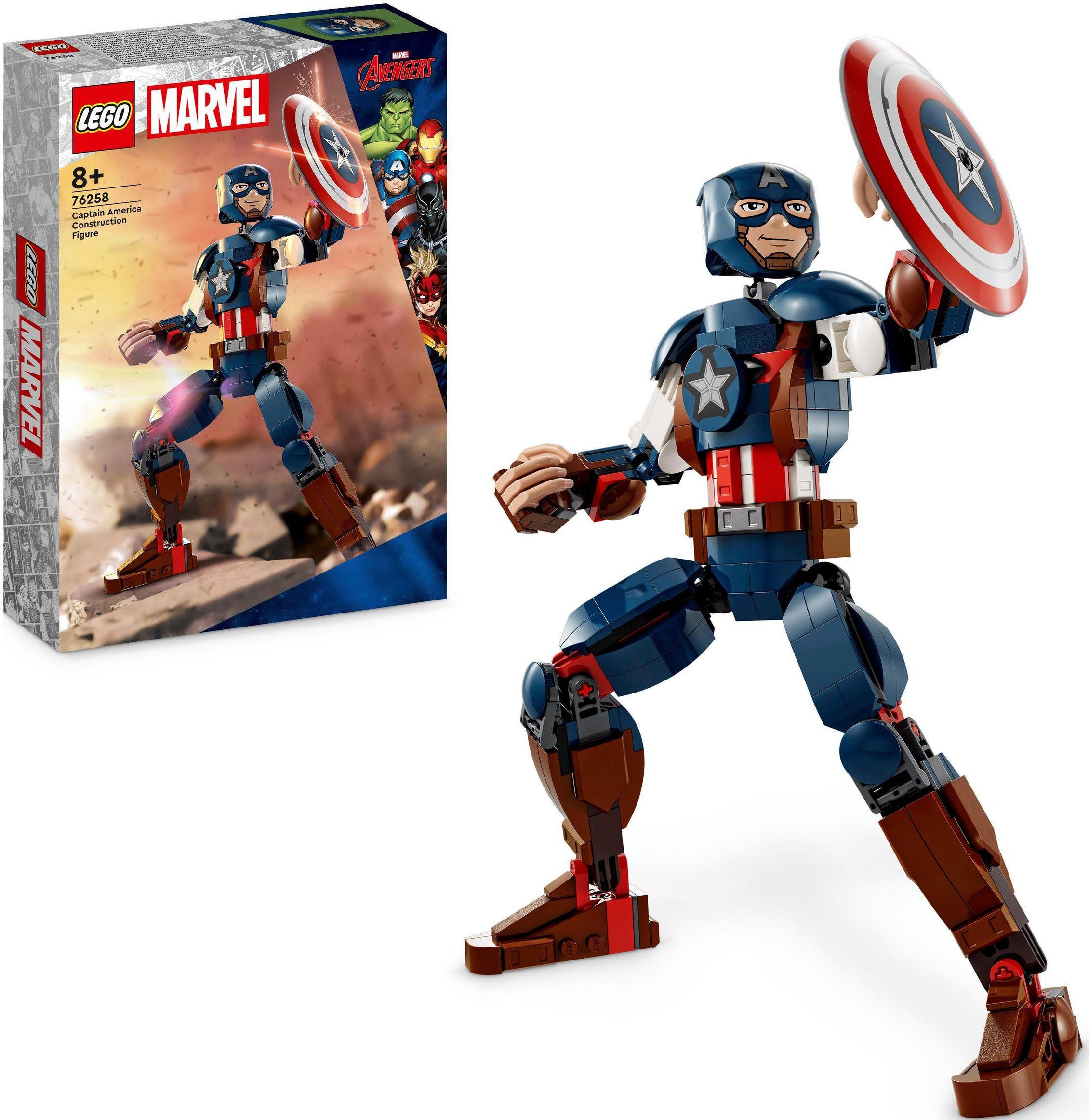 LEGO® Konstruktionsspielsteine Captain America Baufigur (76258), LEGO® Marvel, (310 St), Made in Europe