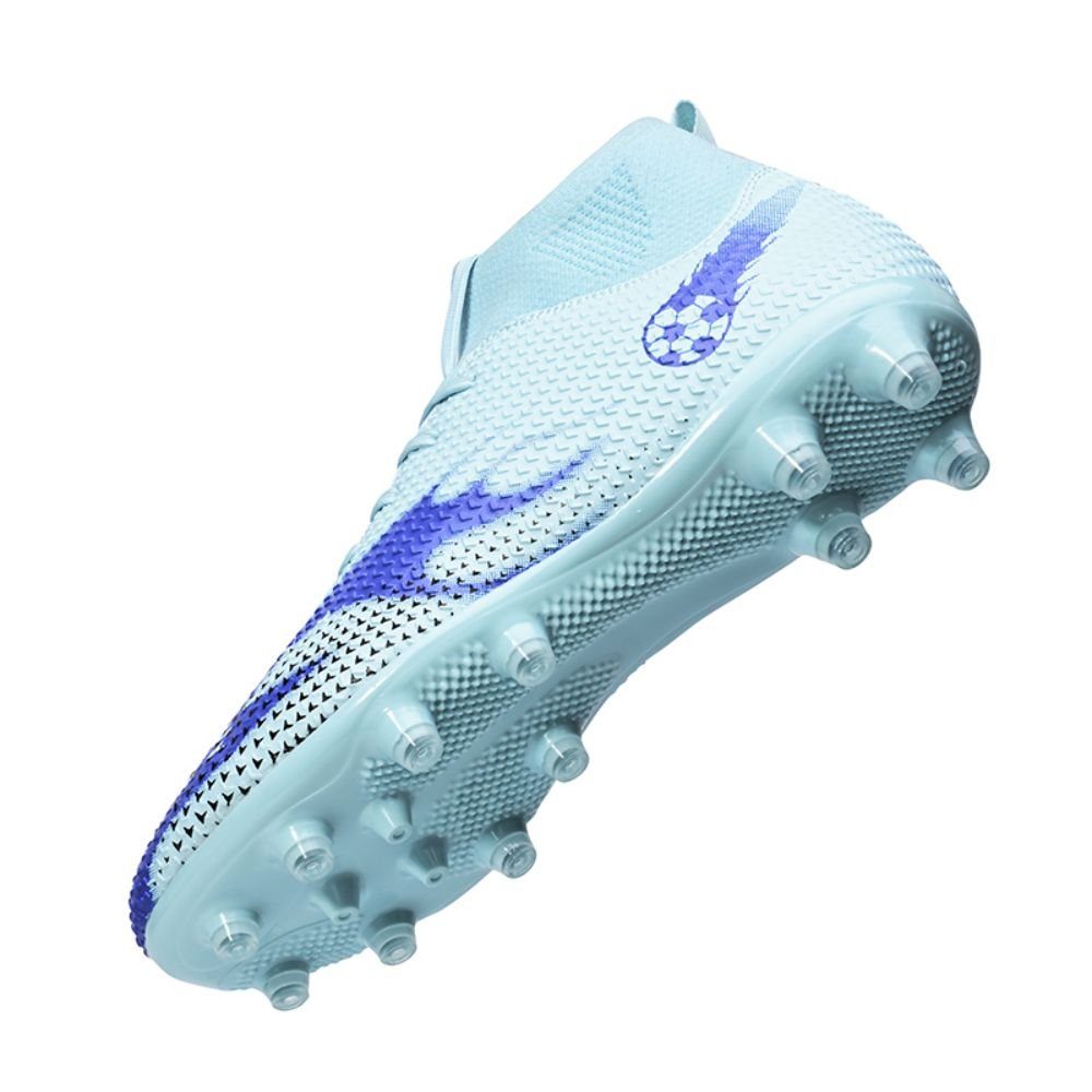 Schuhen mit für (Turnschuhe Fußballschuh HUSKSWARE Absätzen und hohen Erwachsene) blau Jugendliche
