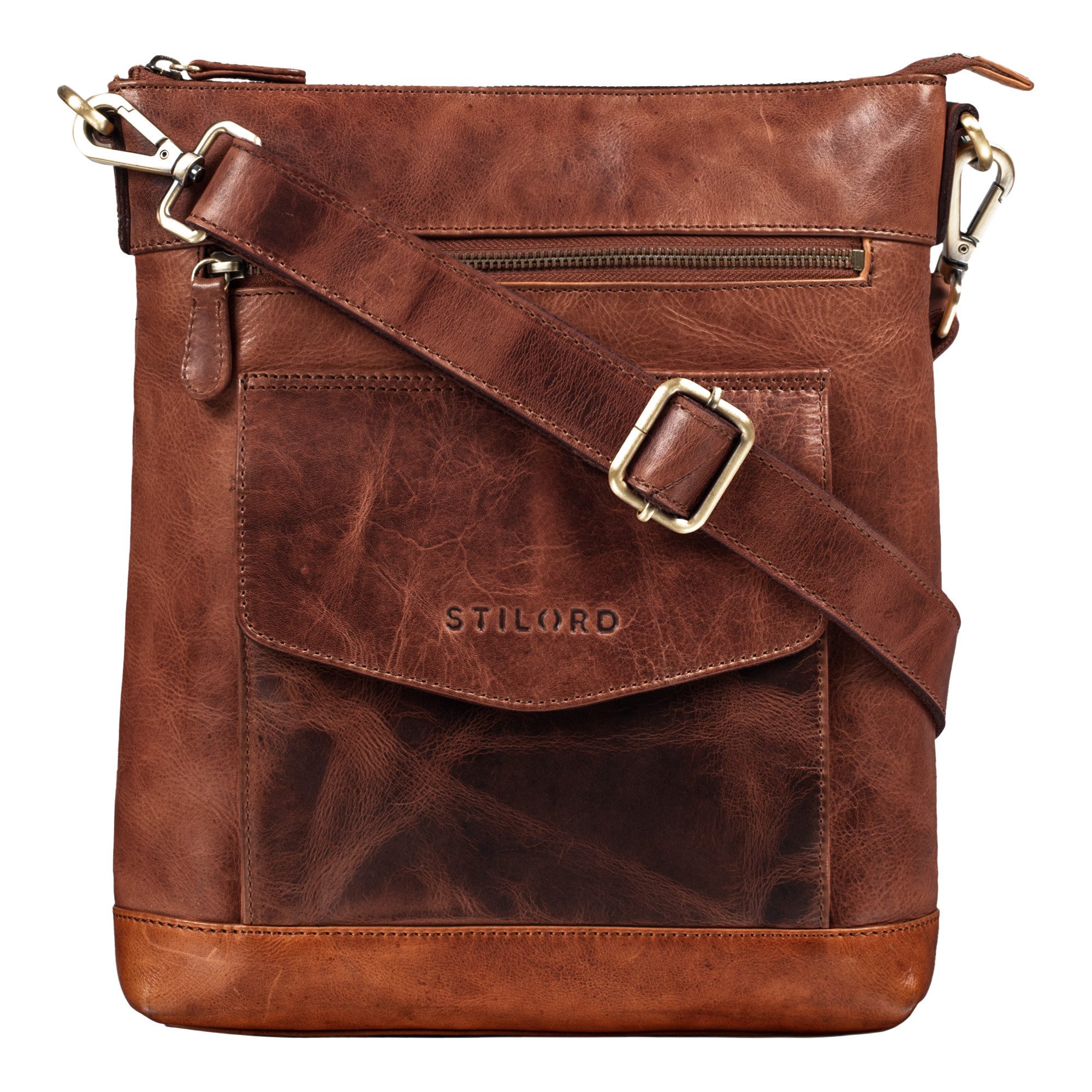 STILORD Handtasche "Mailo" Vintage Ledertasche