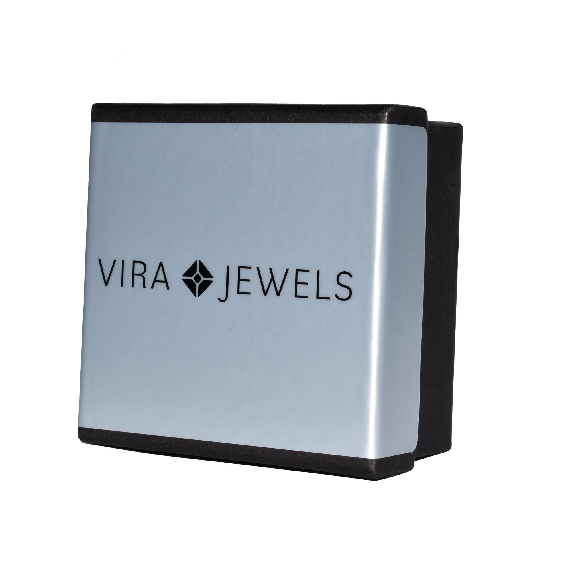 Vira Jewels 925-Sterling vergoldet Armband Rhodolith Glänzend Silber