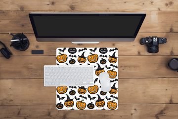 MuchoWow Gaming Mauspad Schnittmuster - Hexe - Halloween (1-St), Mousepad mit Rutschfester Unterseite, Gaming, 40x40 cm, XXL, Großes