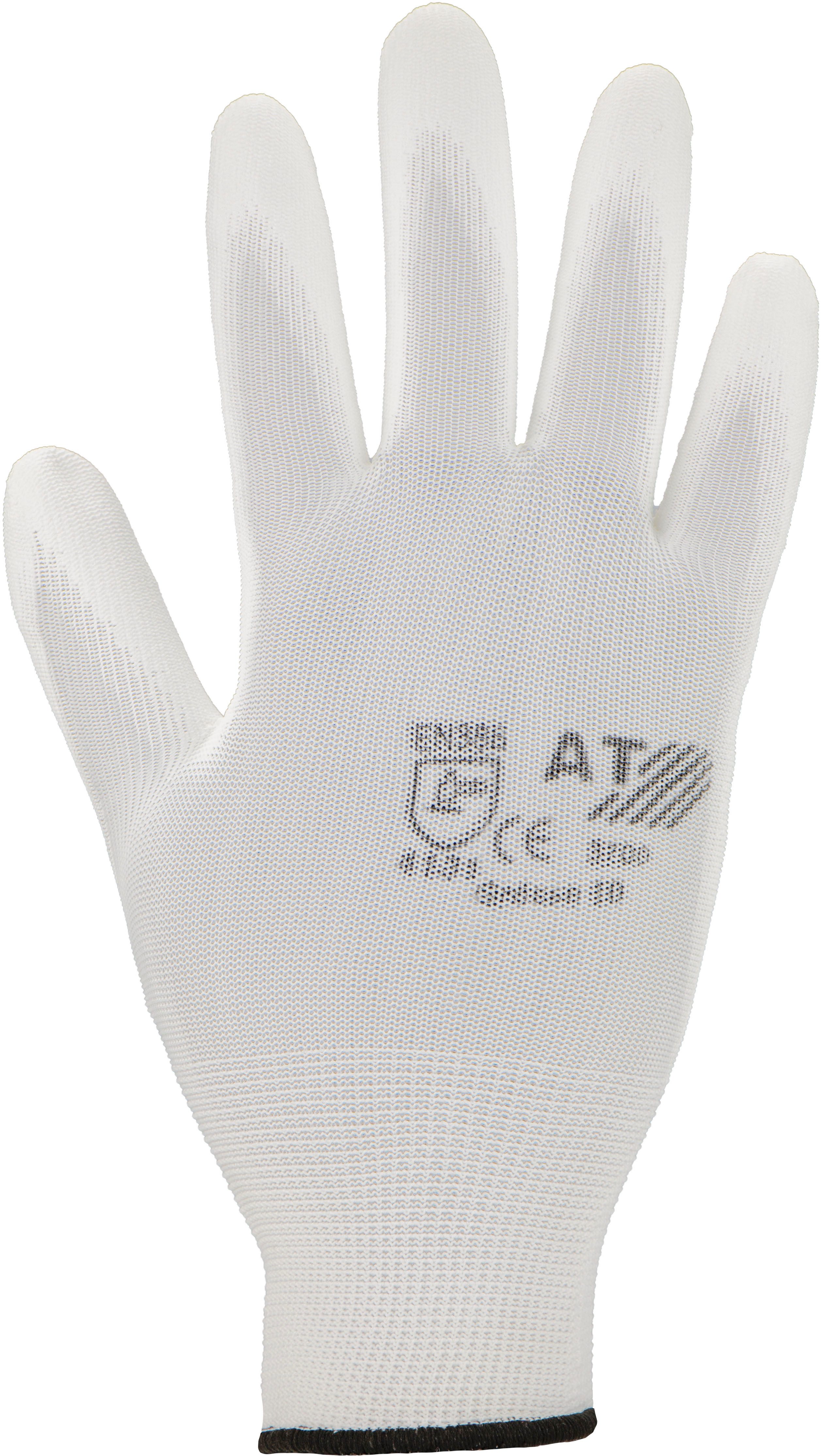 Ulith Arbeitshandschuhe Feinstrick Montagehandschuhe PU-Beschichtung Größe 8 Weiß Arbeitshandschuhe Montagehandschuhe Feinstrickhandschuhe PU beschichte