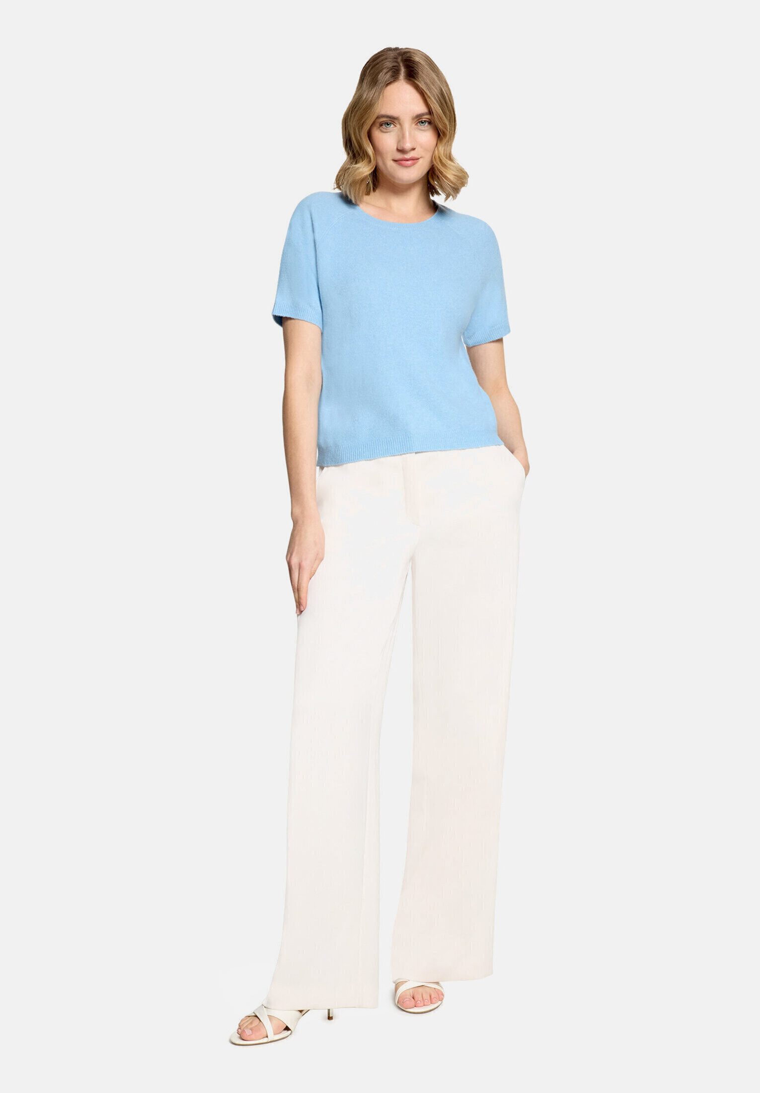 Vera Mont Kurzarmshirt Damen mit Rundhalsausschnitt (1-tlg)