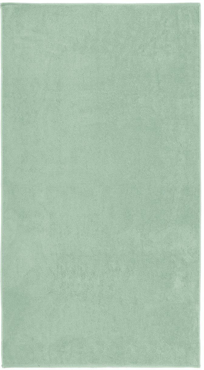 Strandtuch Cinderella unifarben green Jacquard-Velours wahlweise Dune, (1-St), gestreift oder