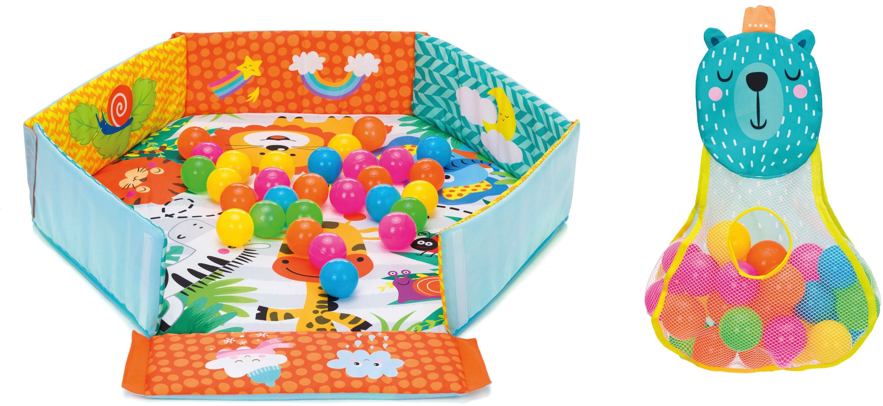 Fillikid Spielbogen Aktivbogen - Spielematte mit Bälle, bunt
