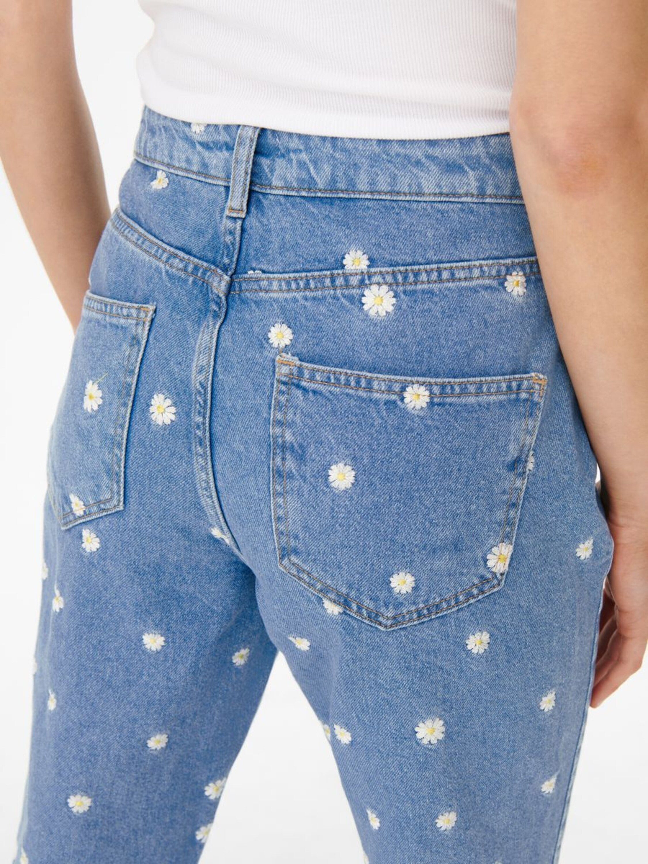 ONLY 7/8-Jeans (1-tlg) Stickerei