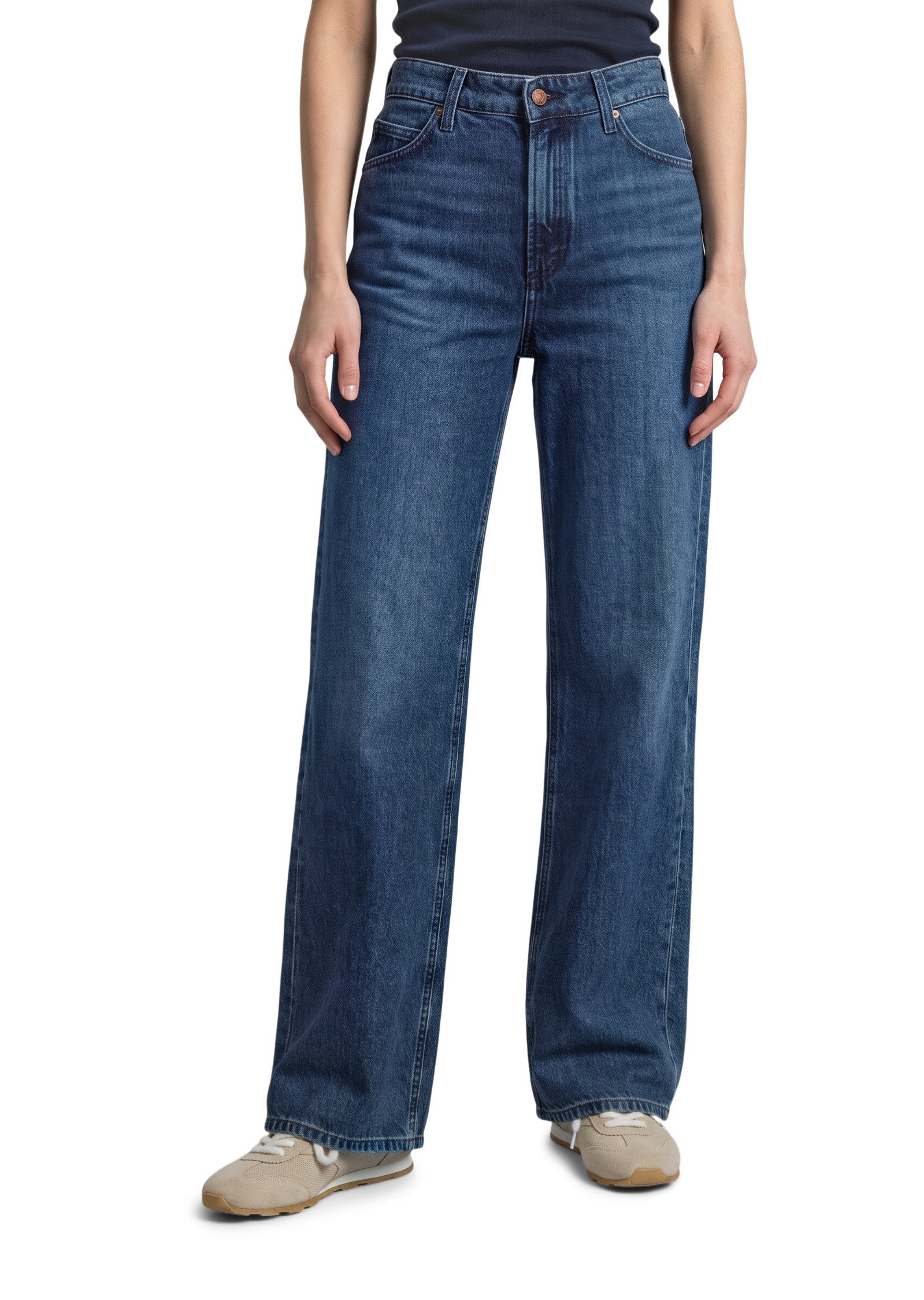 Marc O'Polo DENIM Weite Jeans aus Baumwolle ohne Stretch