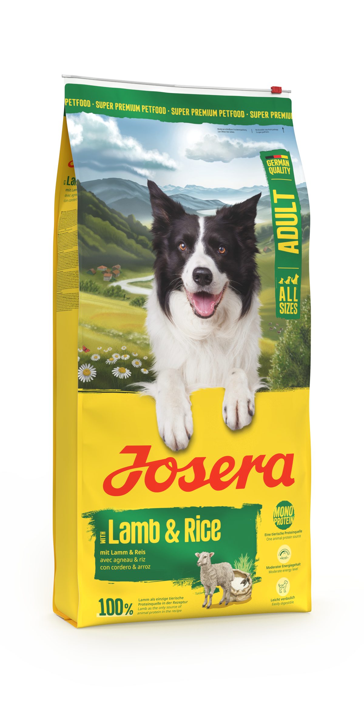Josera Lamb & Rice 12,5kg, Trockenfutter für: Hunde, Adult All Size, für ausgewachsene Hunde aller Größen