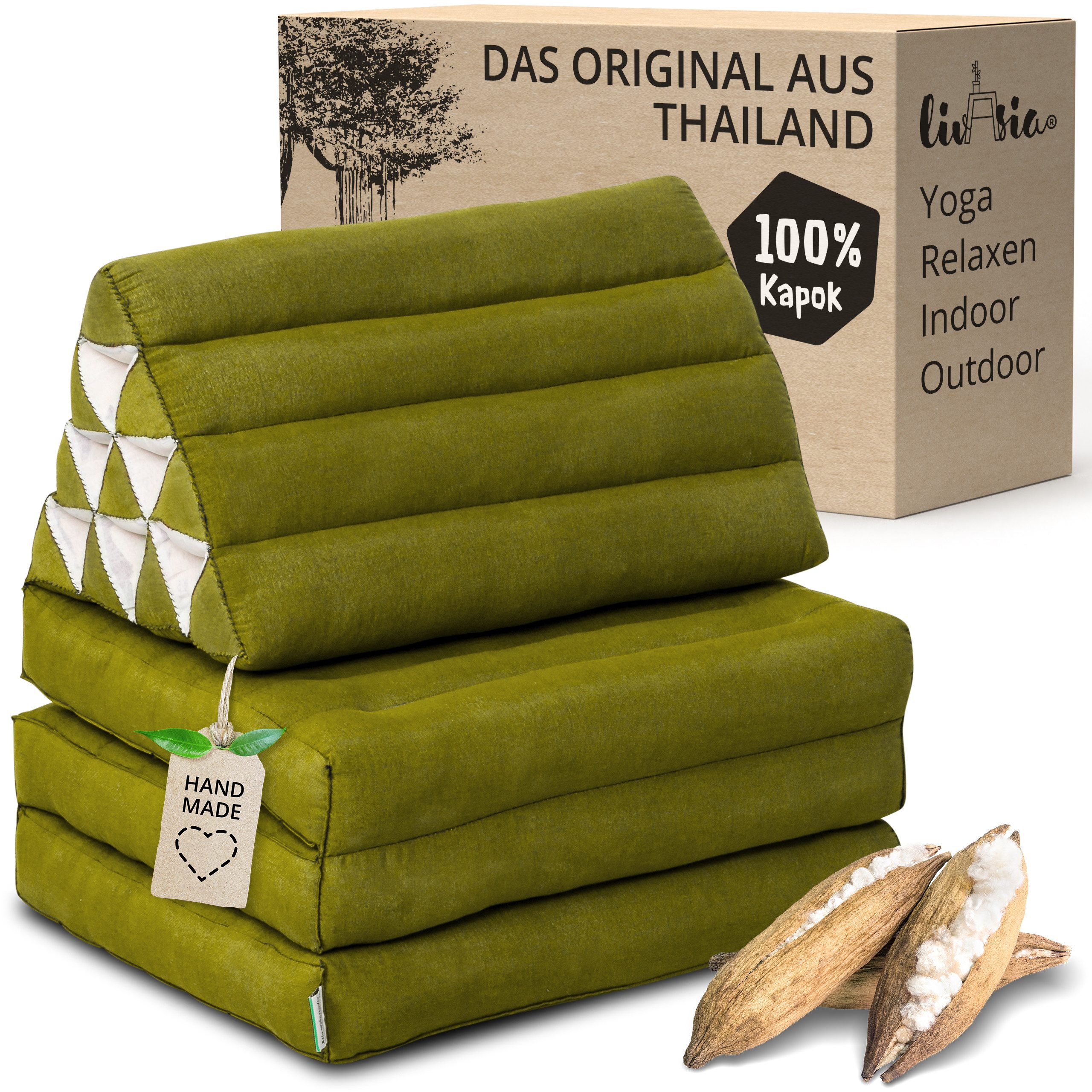 livasia Sitzsack Thaikissen 3 Auflagen (Basic) vegan und handgefertigt, 175 günstig online kaufen