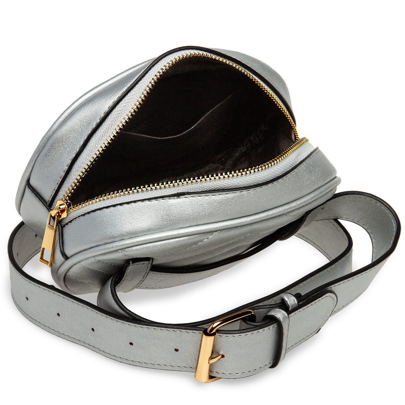 Caspar Gürteltasche TS1064 stylische kleine Damen Gürteltasche mit Gürtel