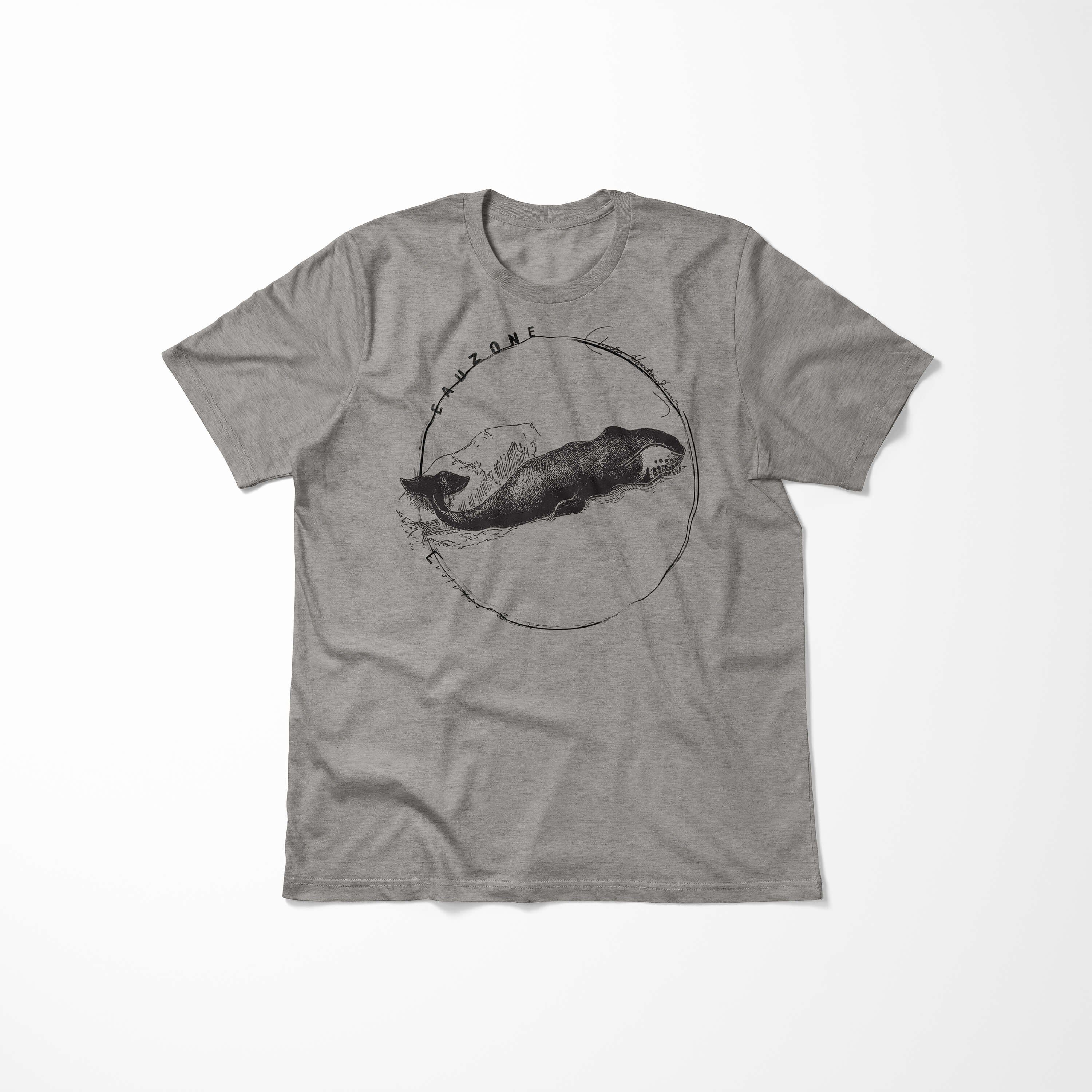 Ash Sinus Art Evolution Herren T-Shirt T-Shirt Grönlandwal