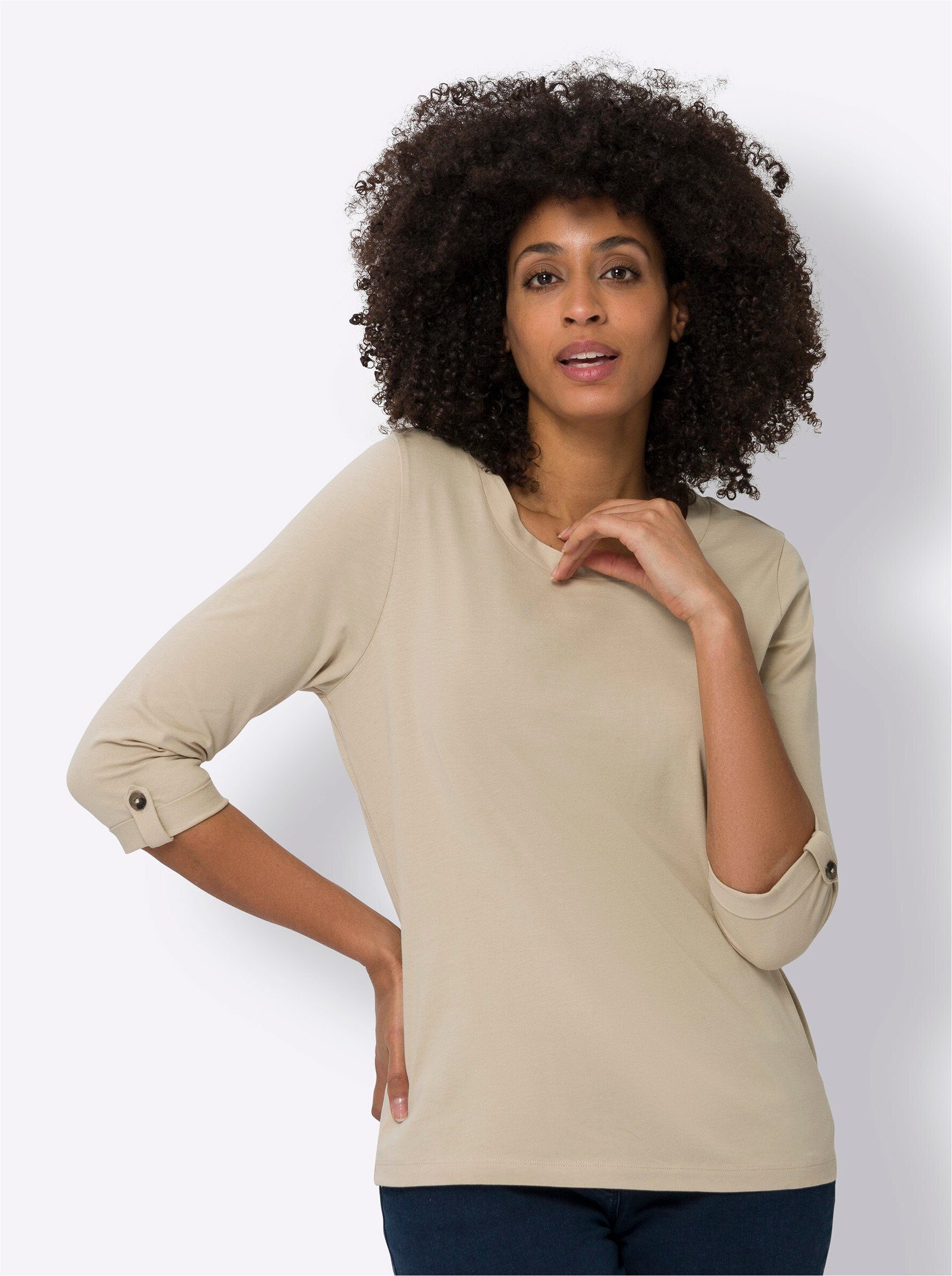 Sieh an! T-Shirt 3/4-Arm-Shirt günstig online kaufen